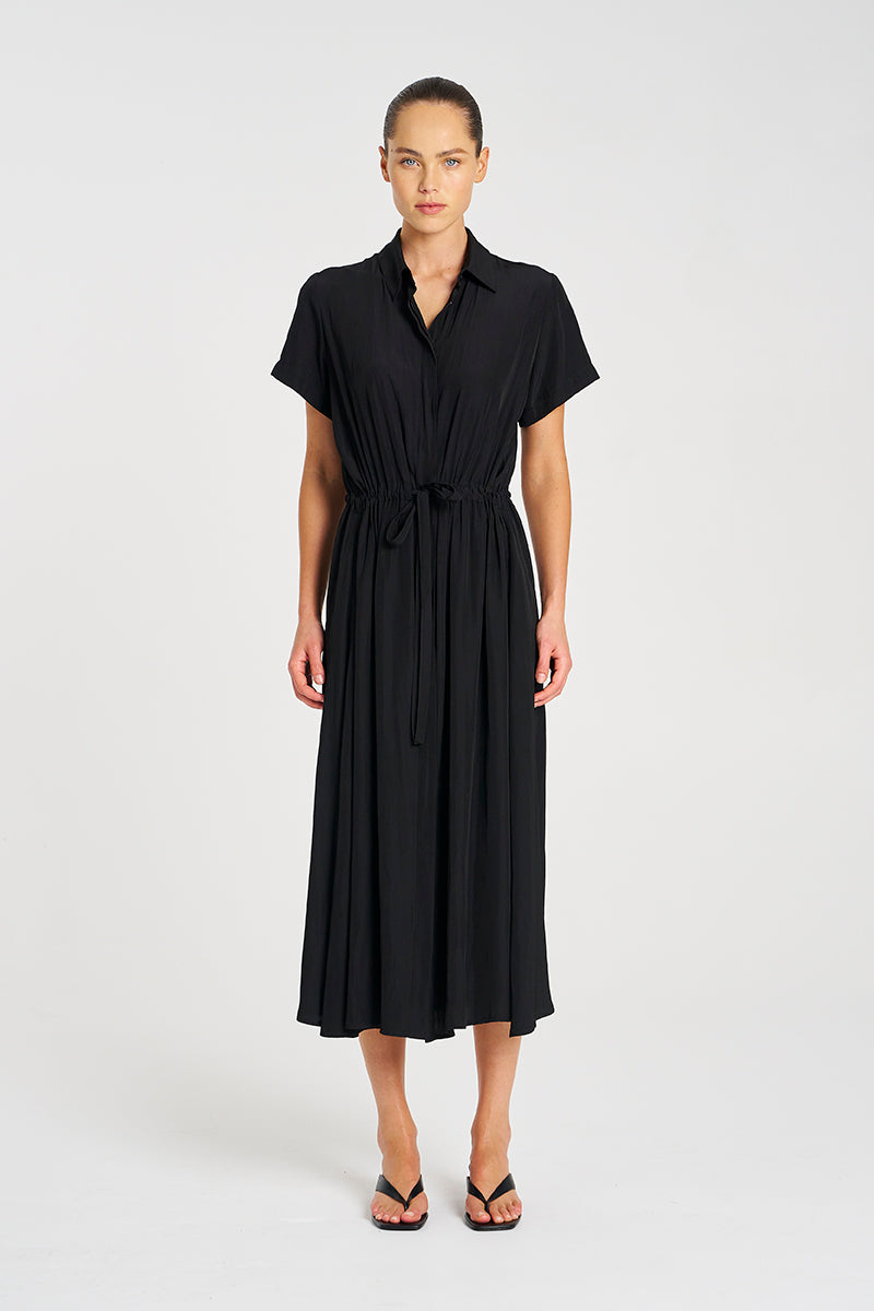 F67 3007 DRAW-WAIST T DRESS