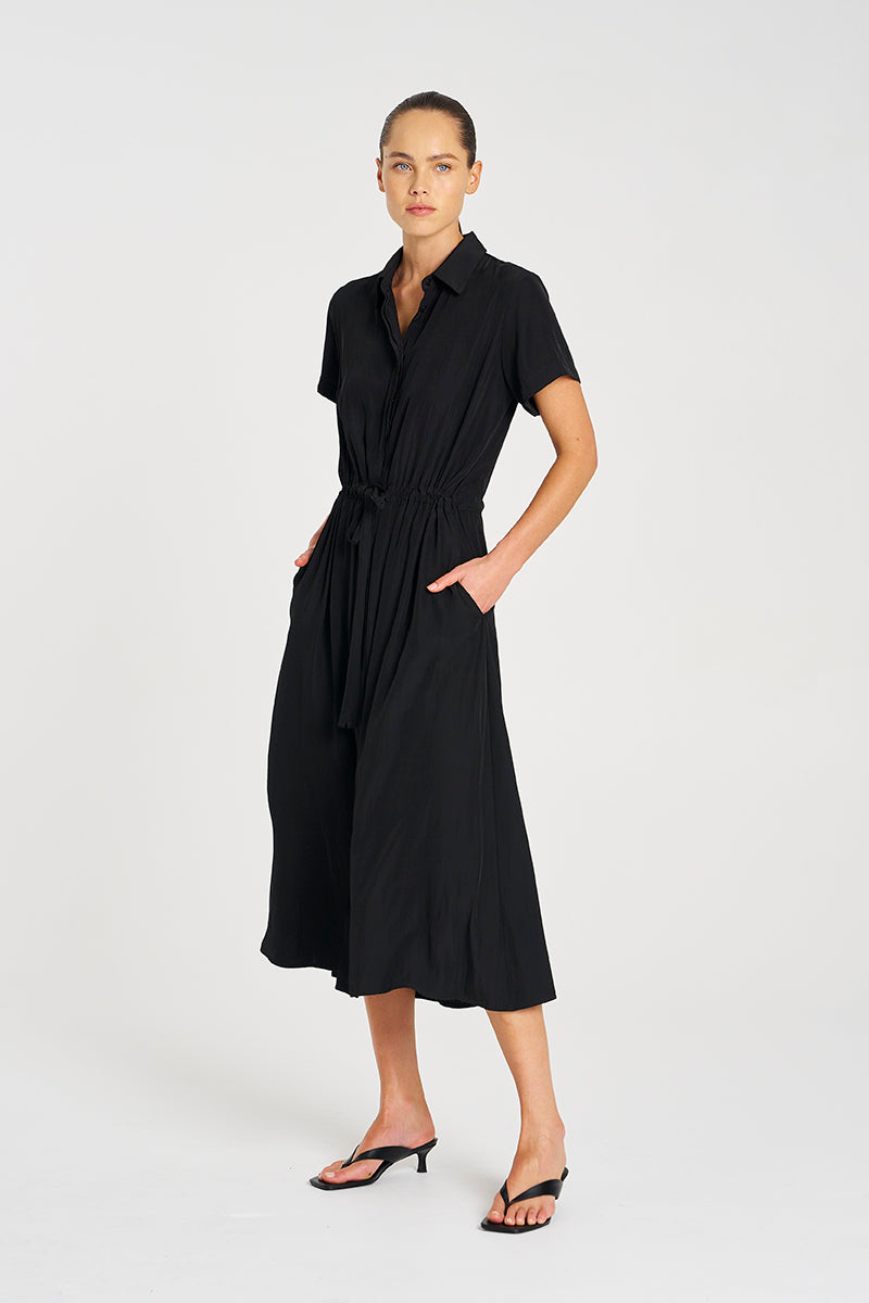 F67 3007 DRAW-WAIST T DRESS