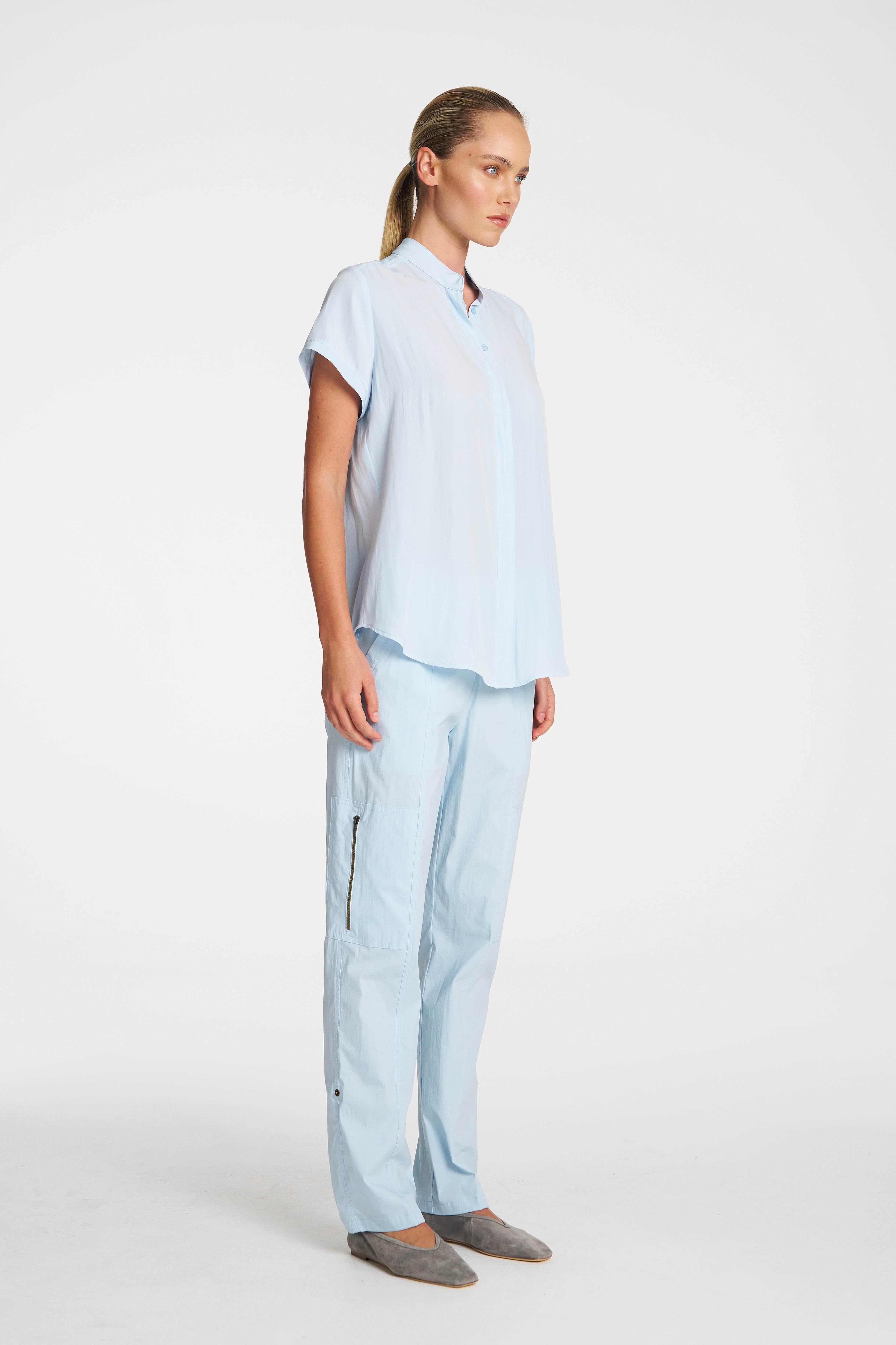 F67 8629 SOFT STAND SHIRT - MELA PURDIE