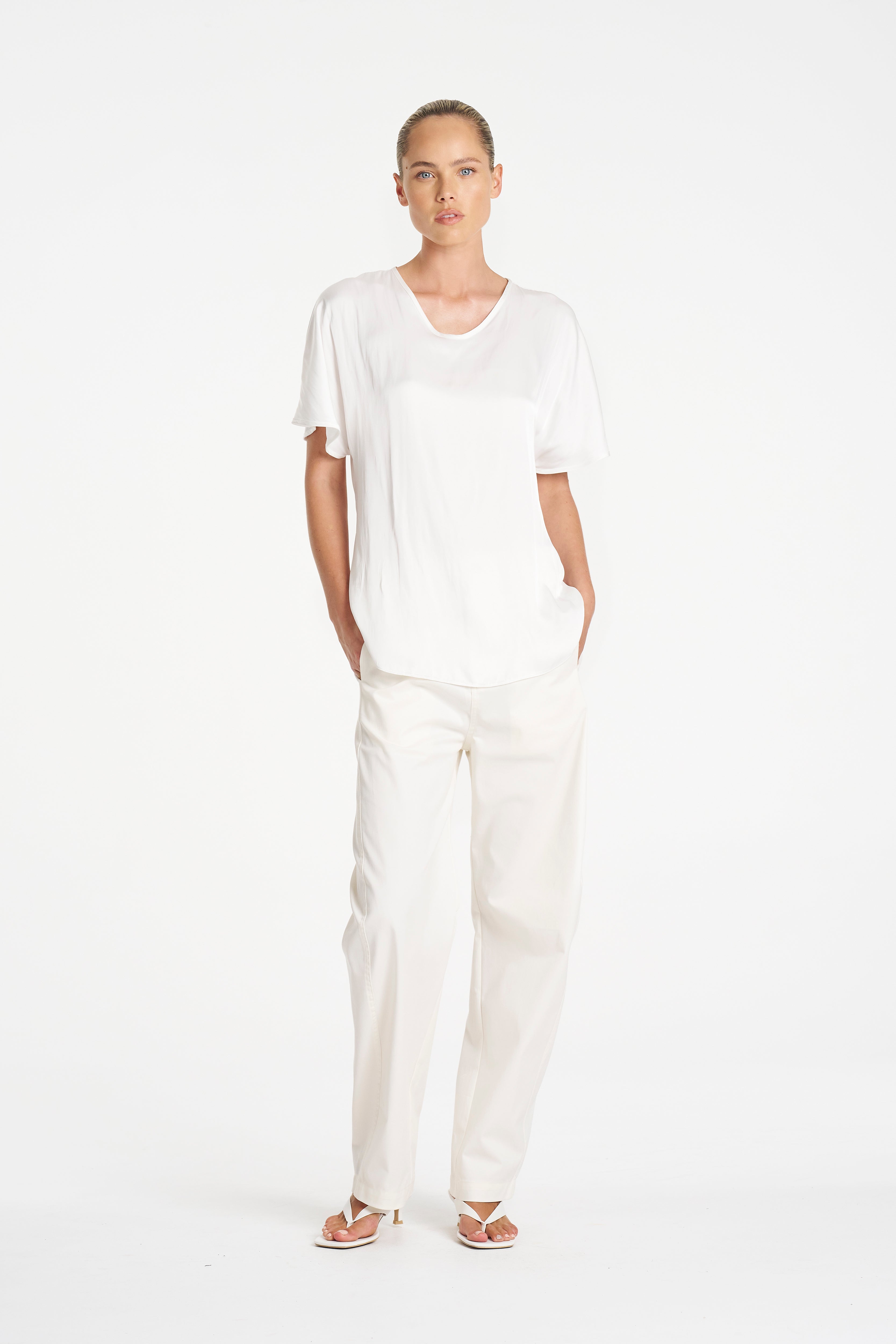 RAGLAN SHELL - Ivory - MELA PURDIE