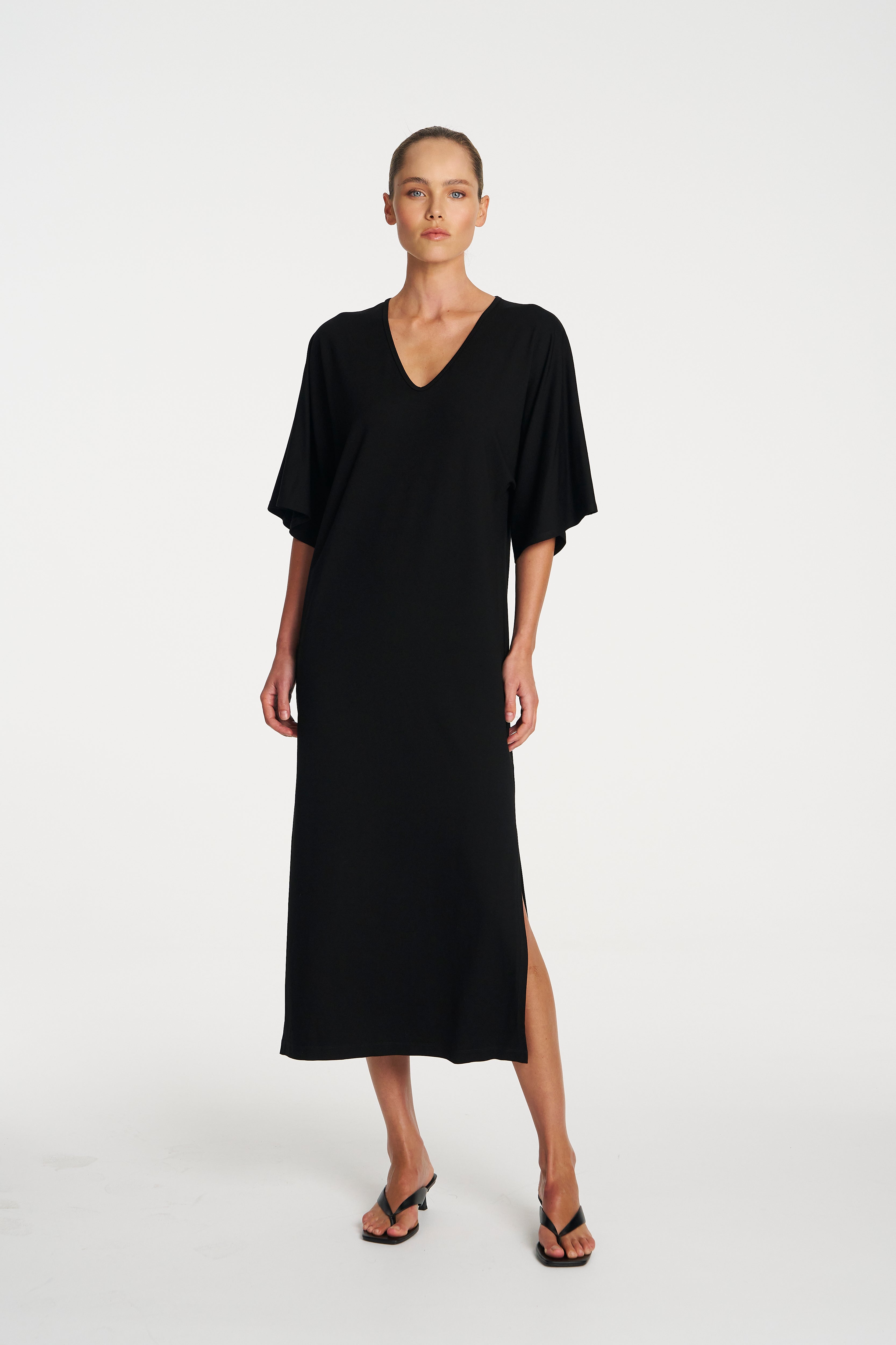 DOLMAN DRESS - Black - MELA PURDIE
