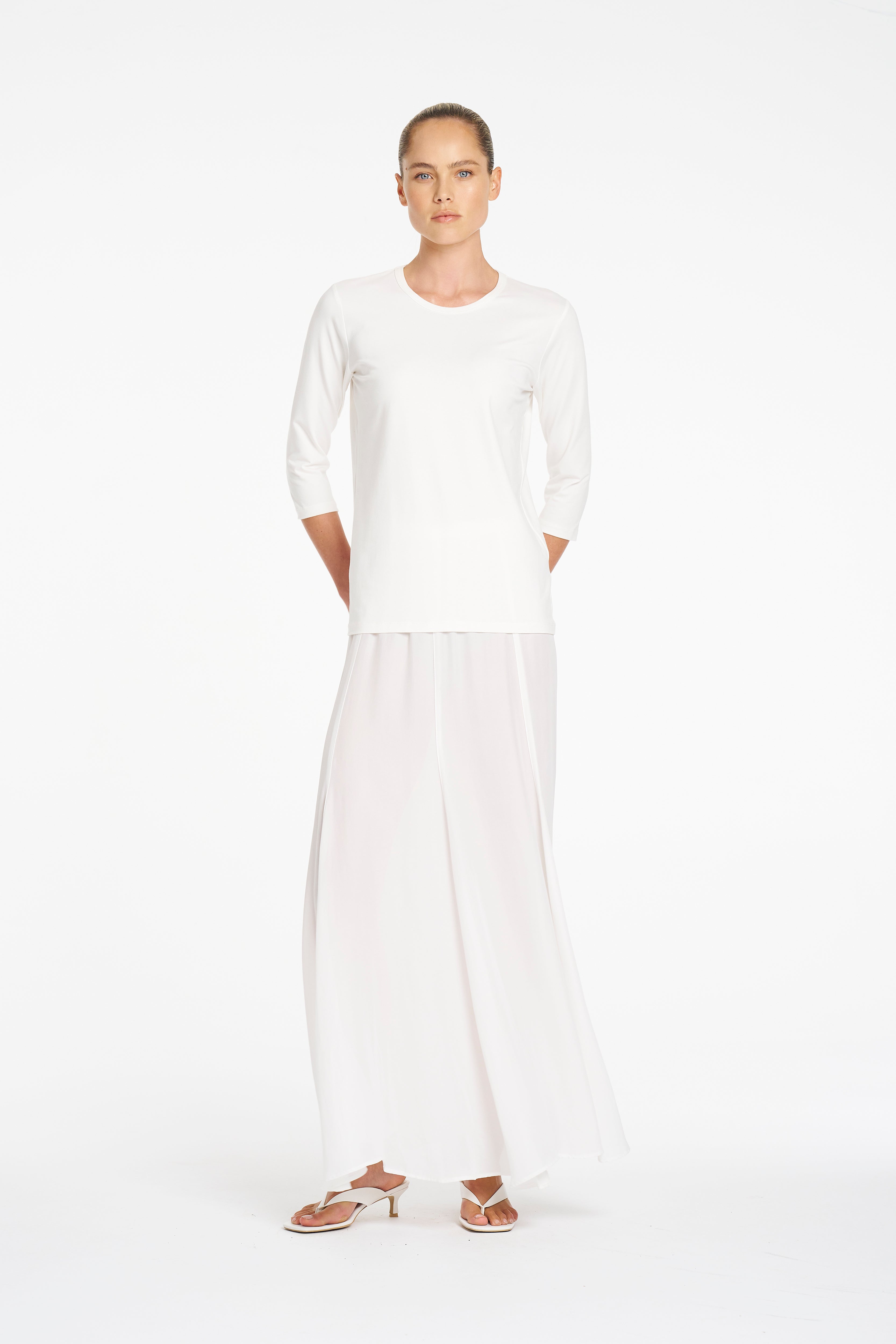 MID SL TOP - White - MELA PURDIE