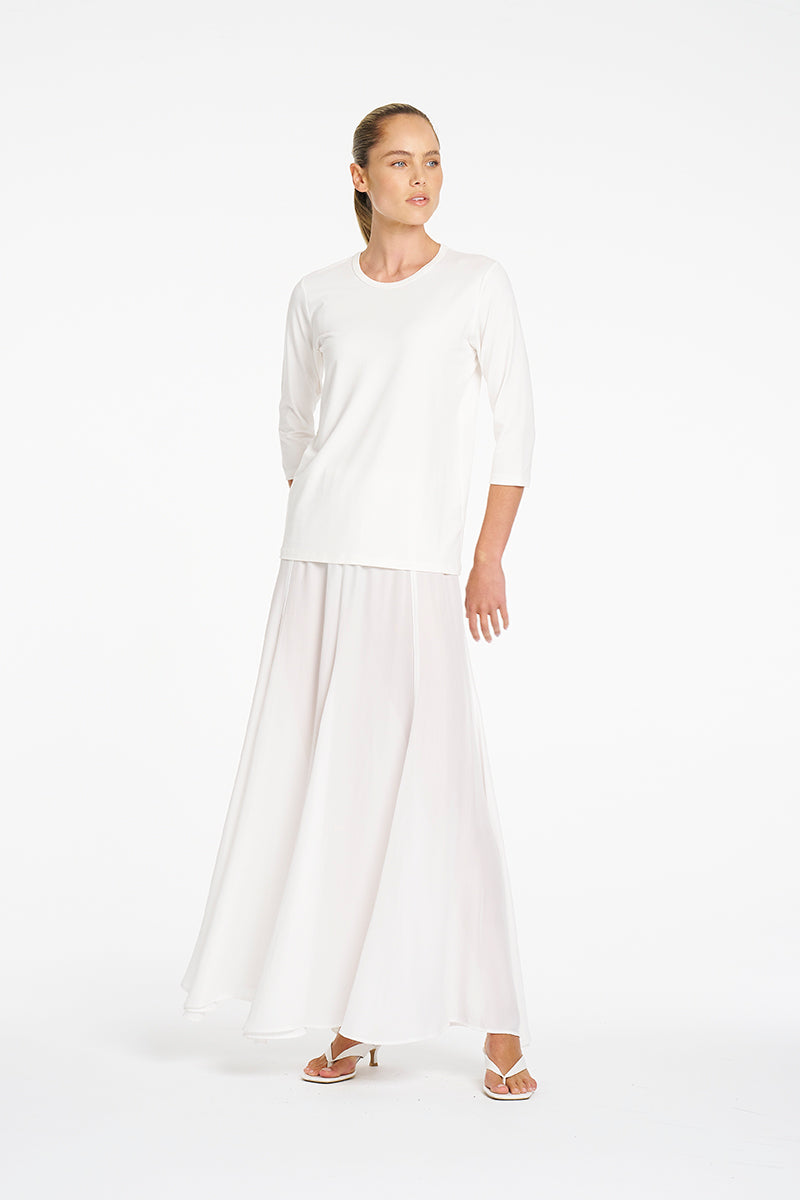 TULLE SKIRT - White - MELA PURDIE