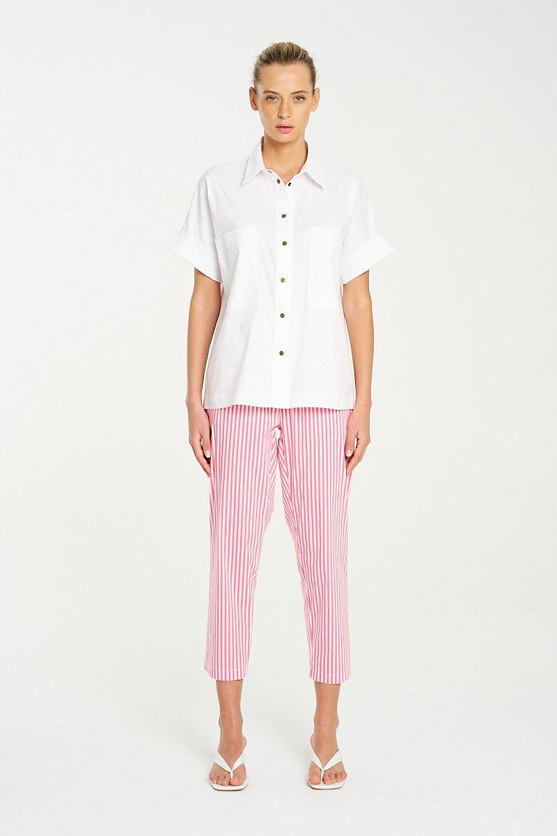 F65 8349 STUD SHELL SHIRT - MELA PURDIE