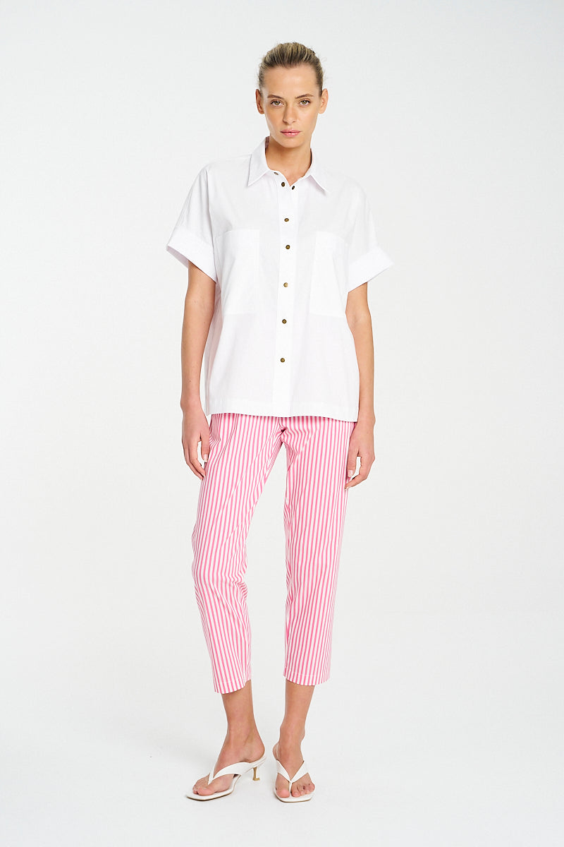 F65 8349 STUD SHELL SHIRT - MELA PURDIE