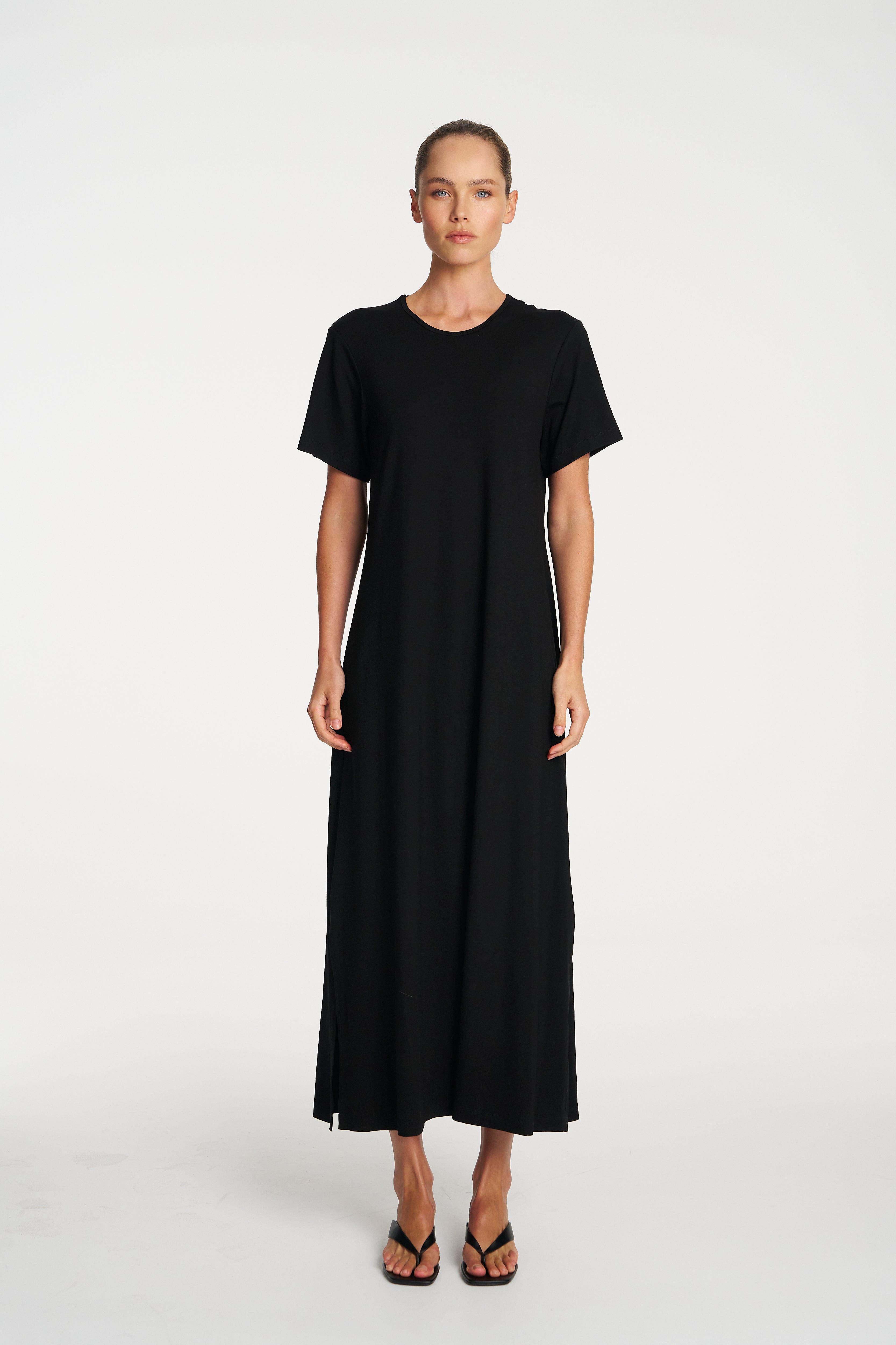 BOX T DRESS - Black - MELA PURDIE