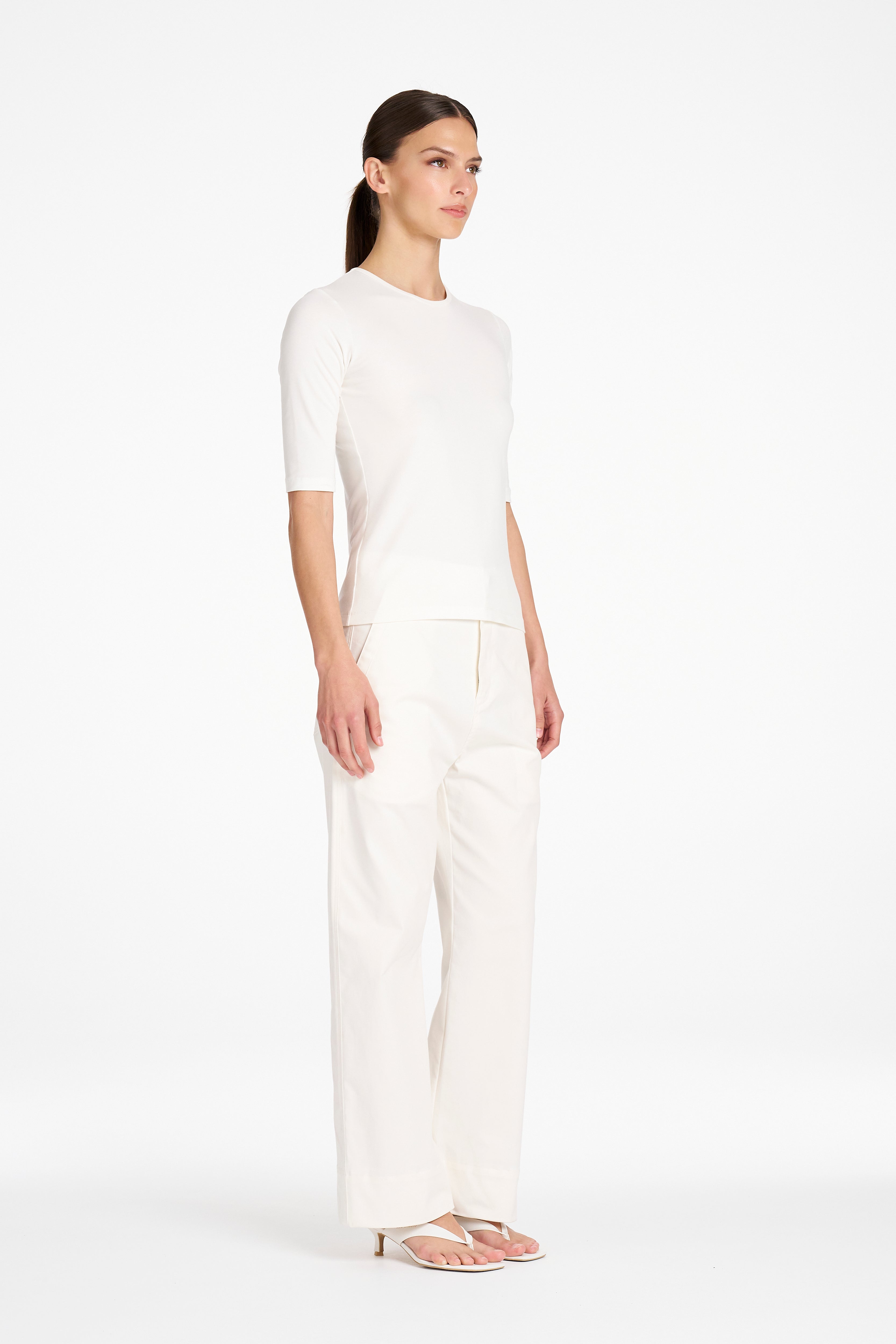 STRAIGHT PANT - Ivory - MELA PURDIE