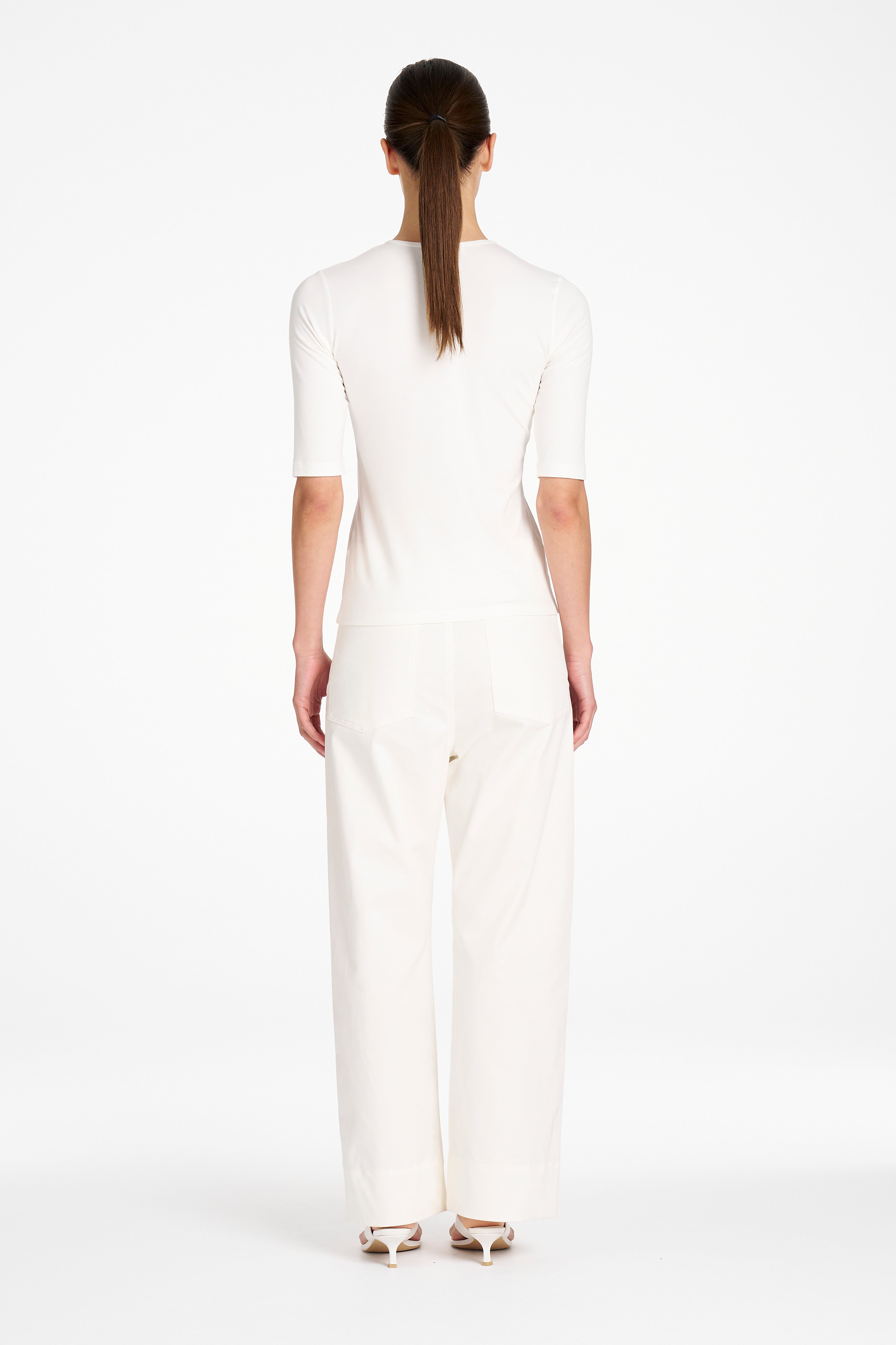 STRAIGHT PANT - Ivory - MELA PURDIE
