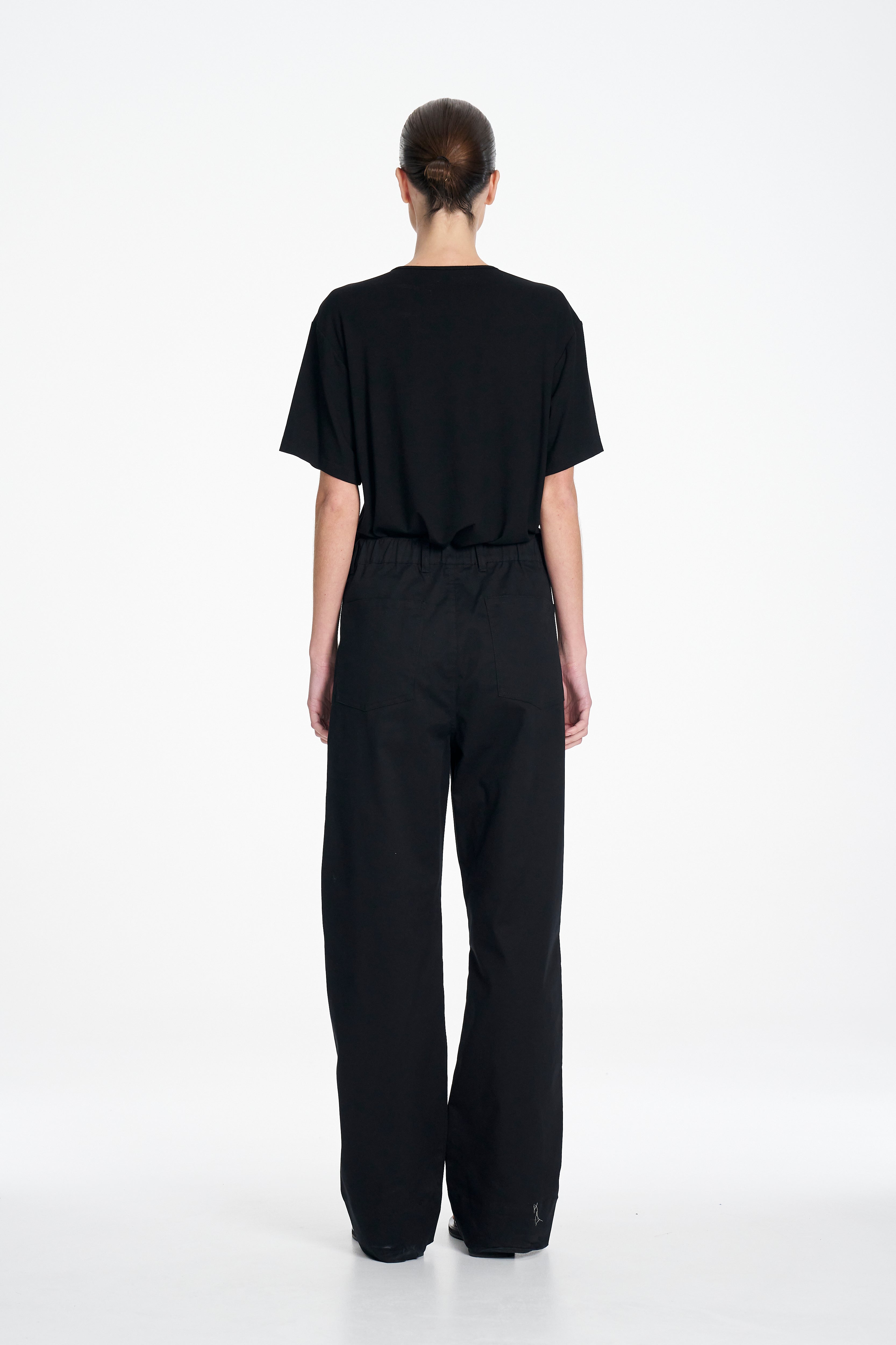 STRAIGHT PANT - Black - MELA PURDIE