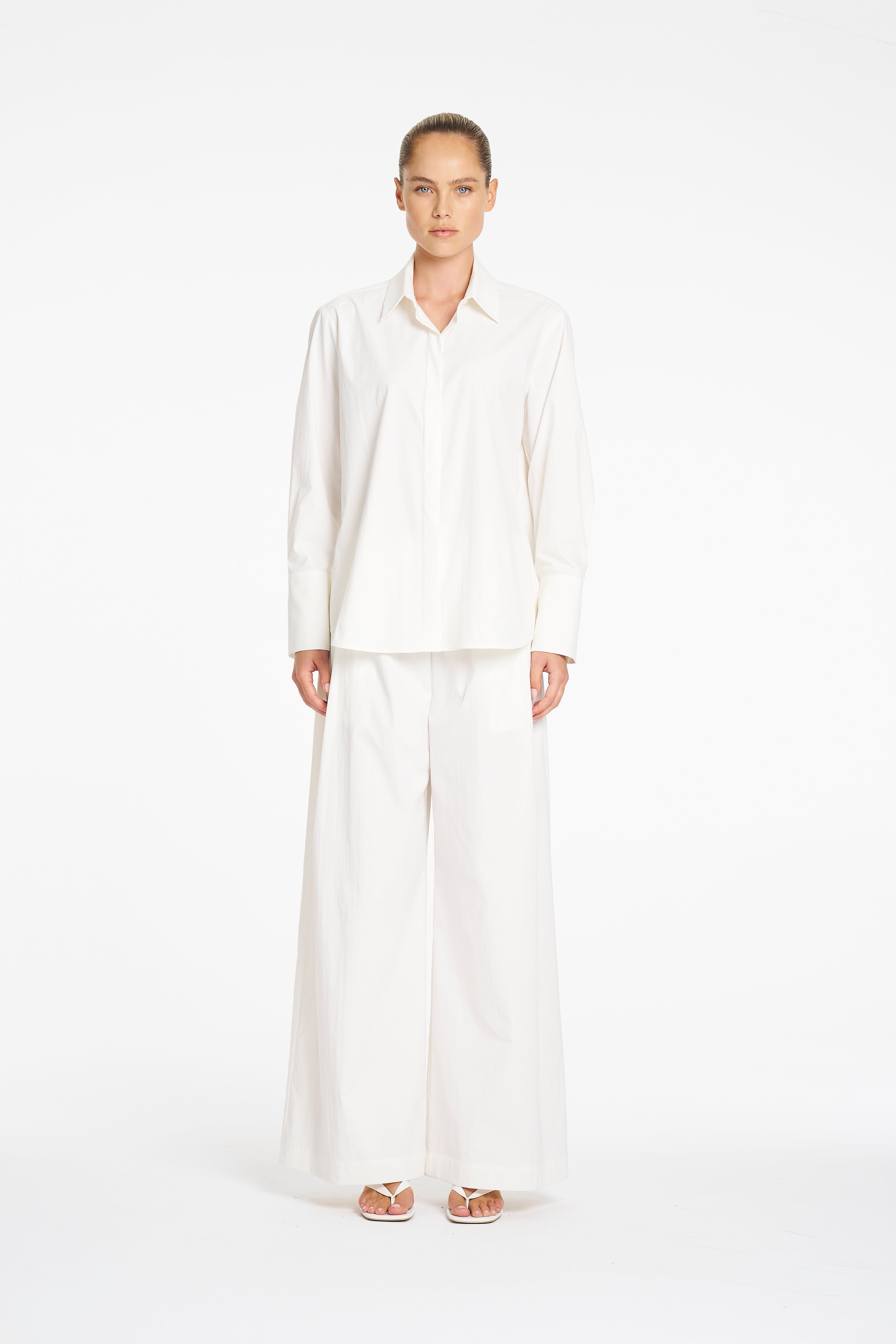 SMOOTH SHIRT - Ivory - MELA PURDIE