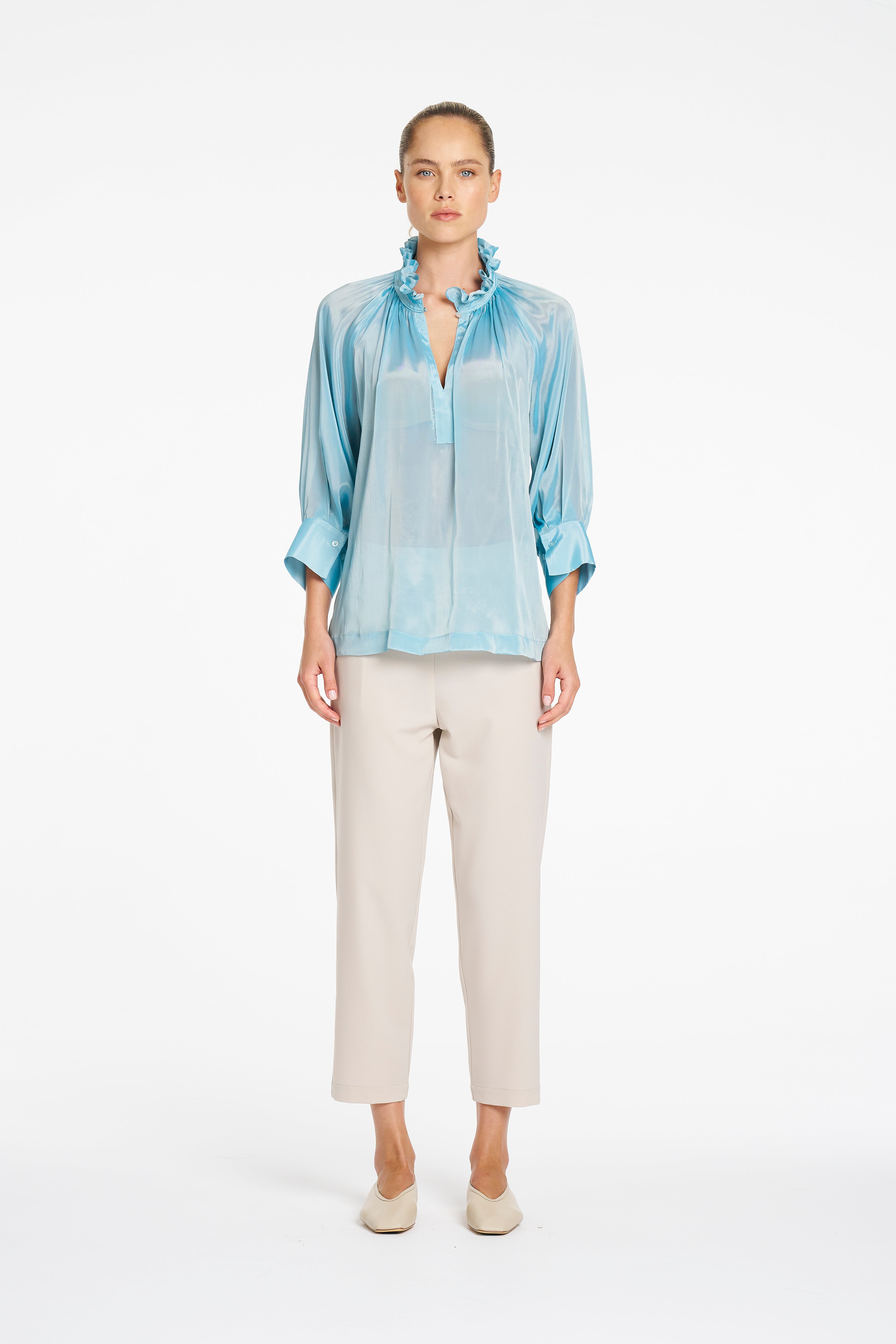 F623 80073 ROMAN BLOUSE - MELA PURDIE