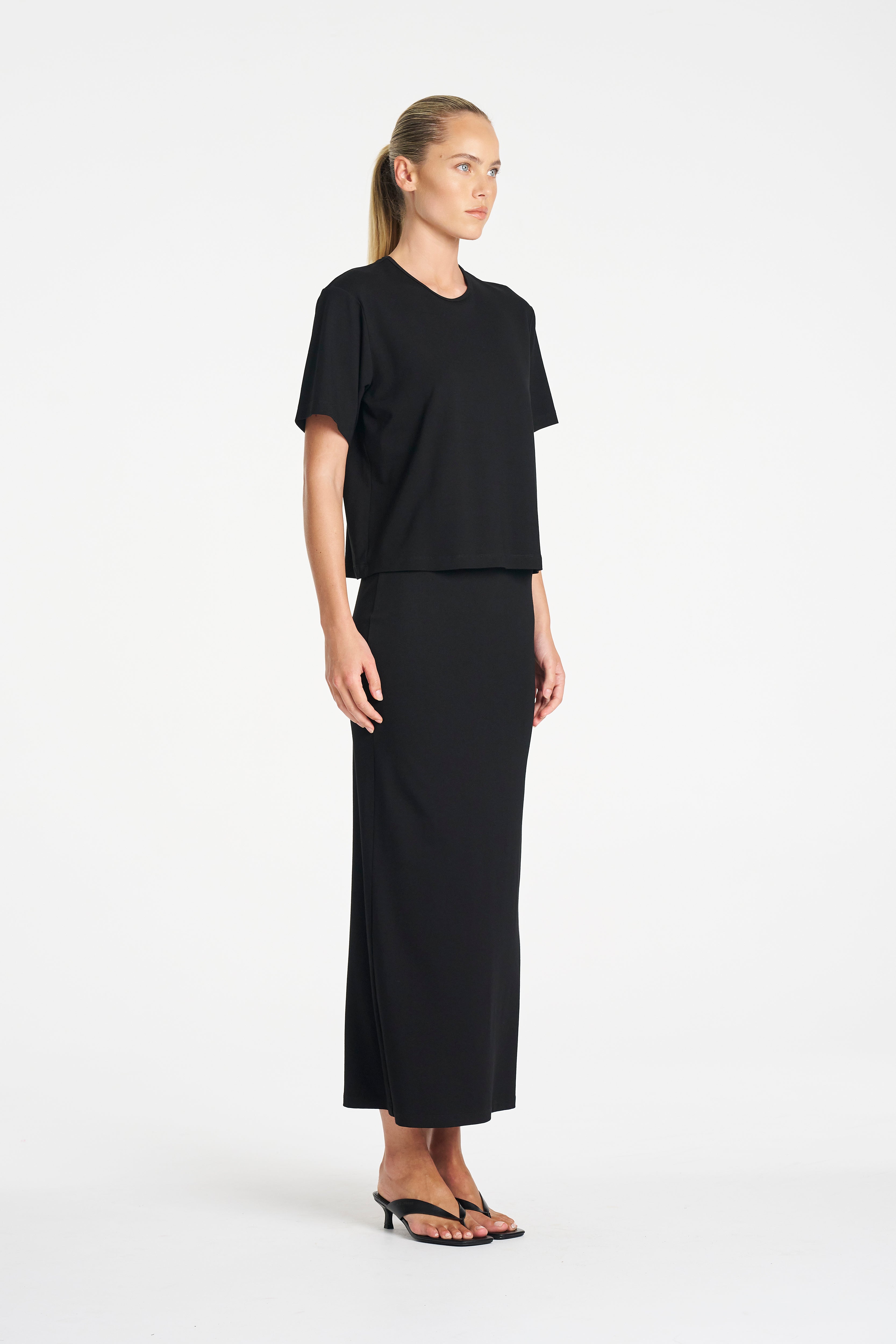 BOX TEE - Black - MELA PURDIE