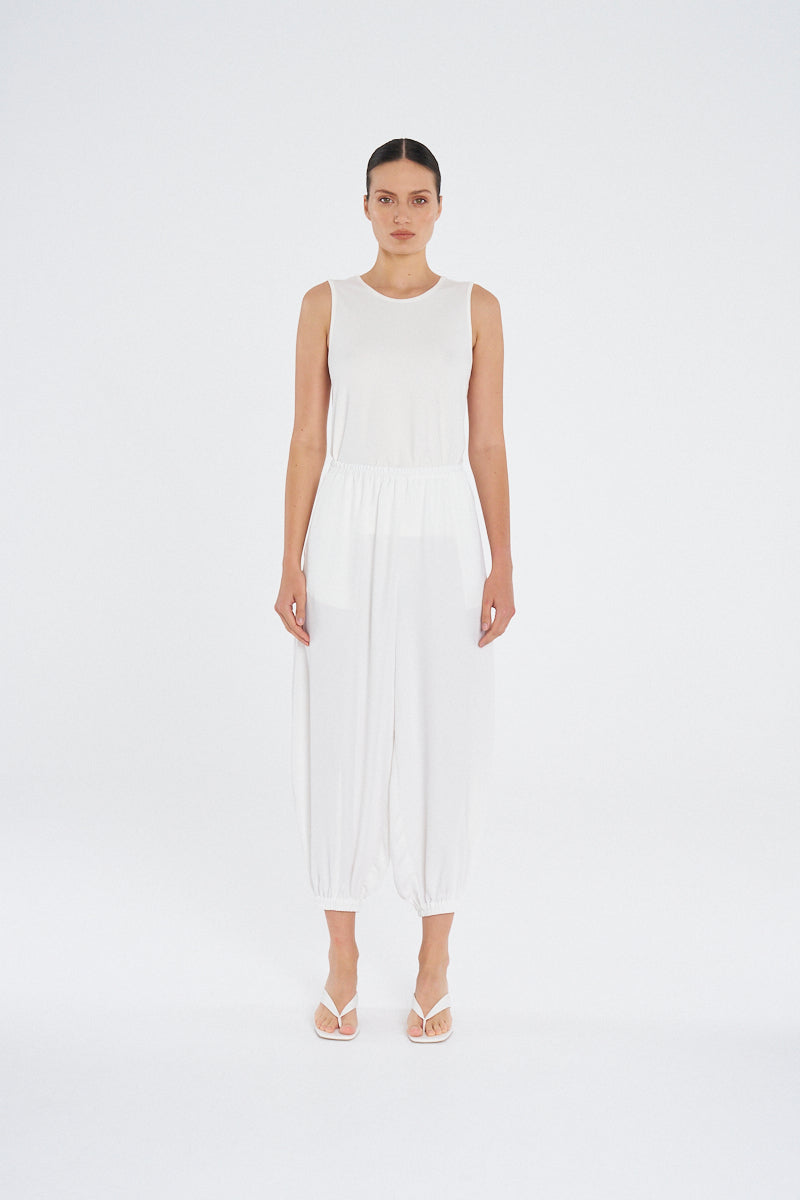 CREW TANK - White - MELA PURDIE