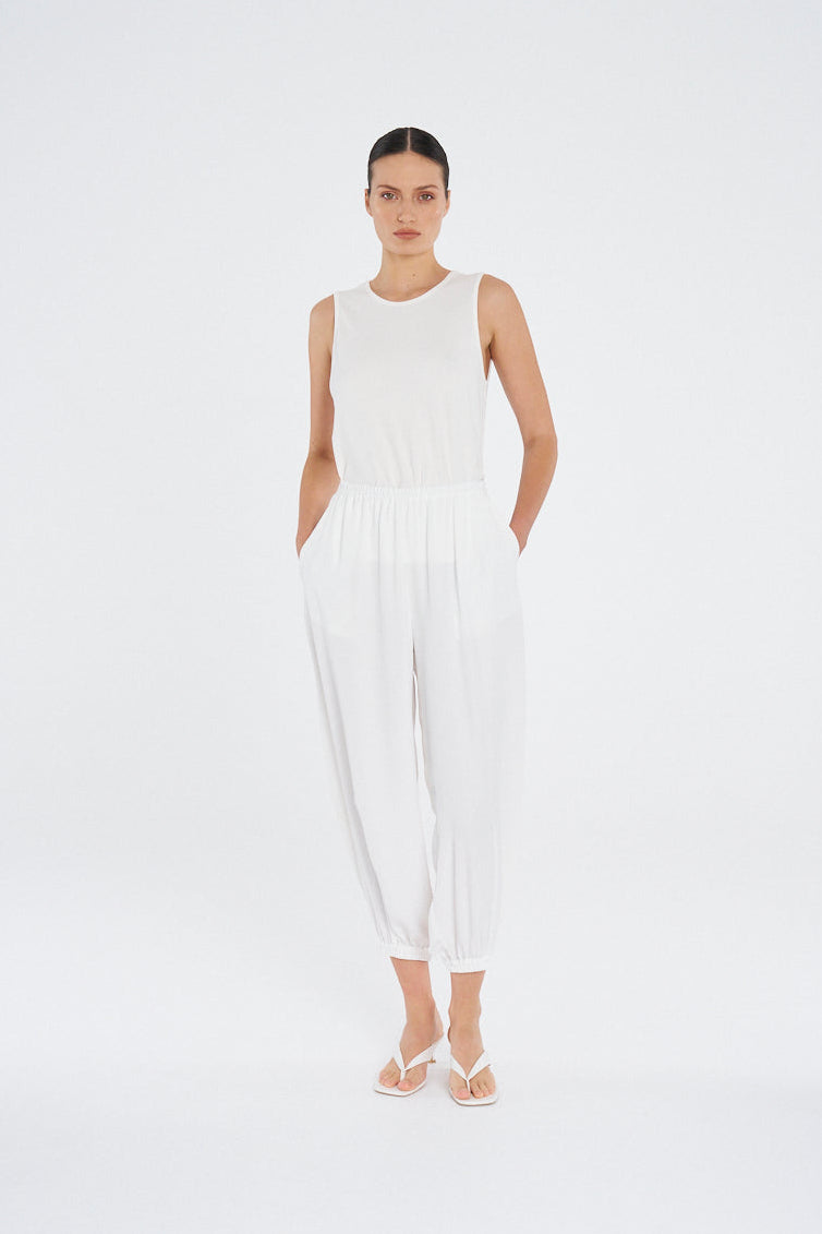 BILLOW PANT - Ivory - MELA PURDIE