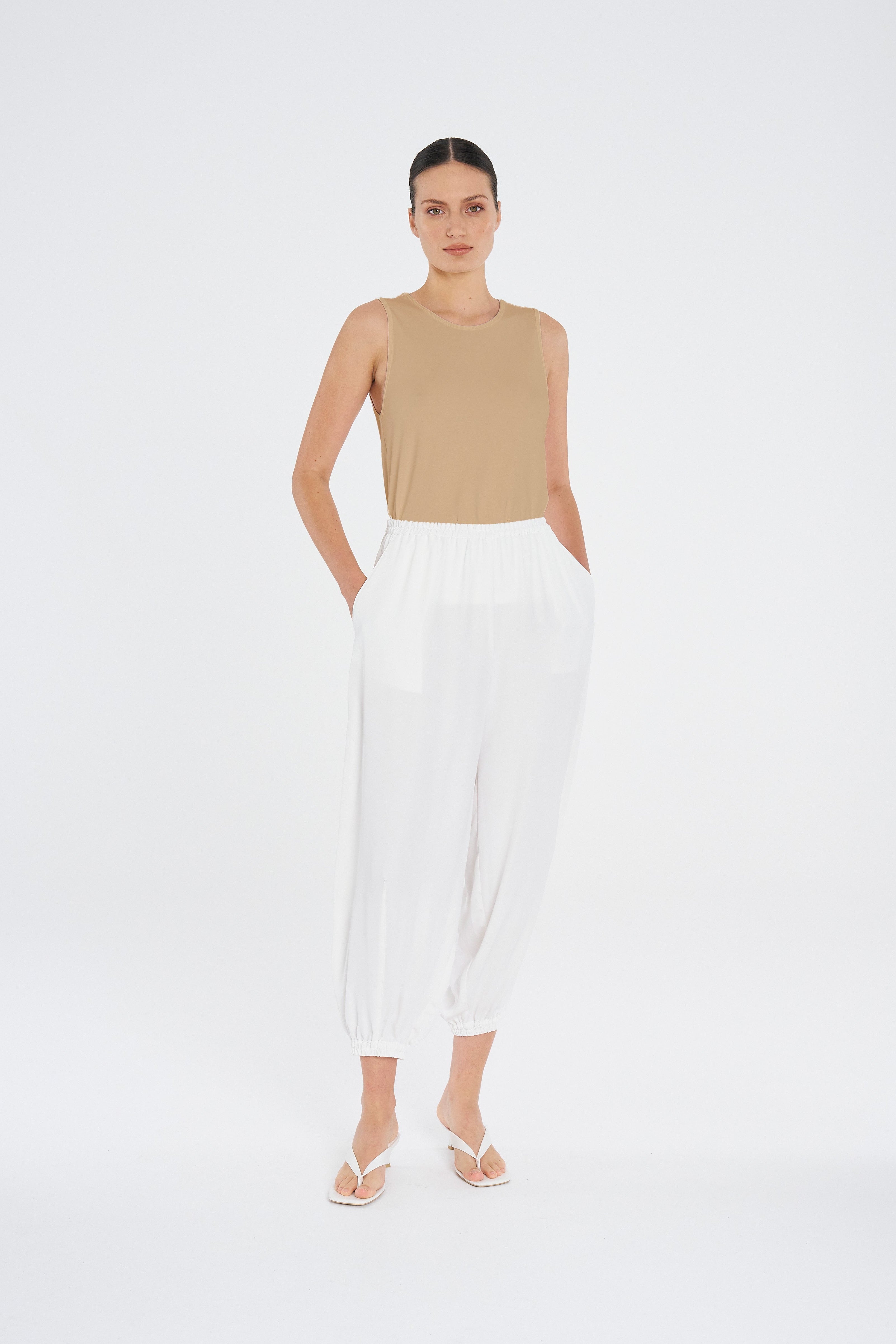 CREW TANK - Caramel - MELA PURDIE