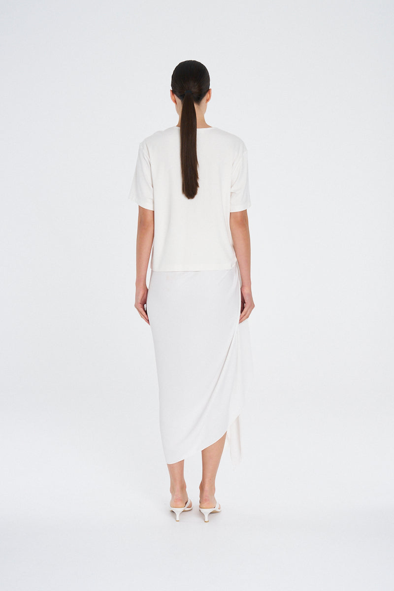 BOX TEE - White - MELA PURDIE