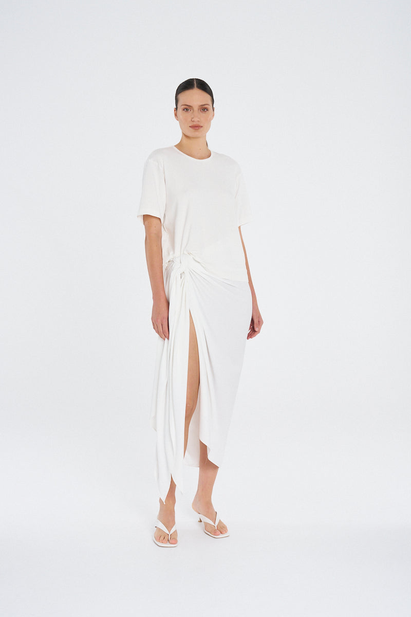 BOX TEE - White - MELA PURDIE