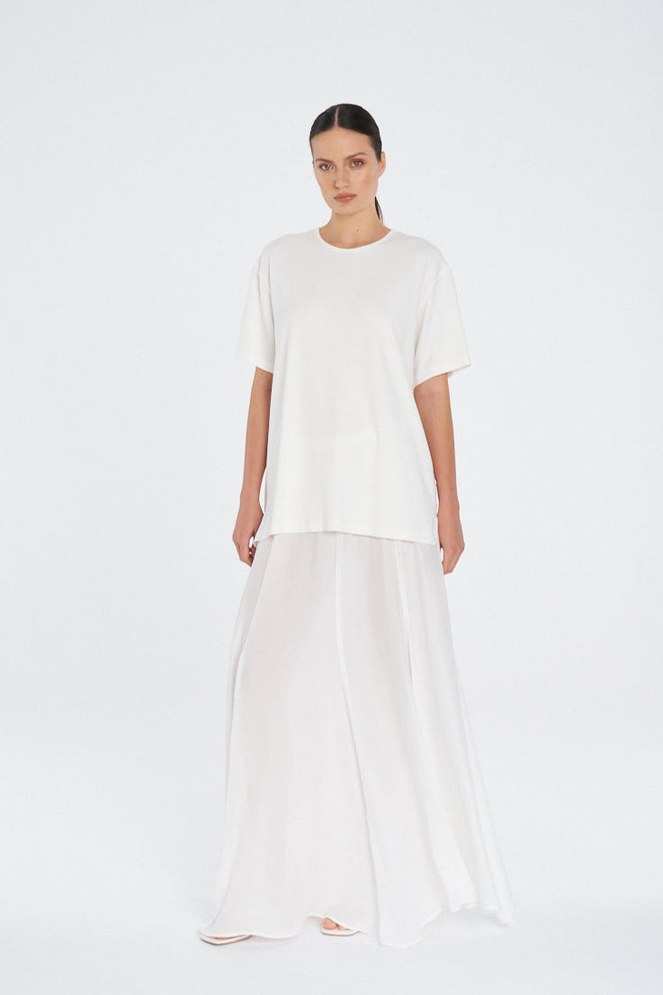 TULLE SKIRT - White