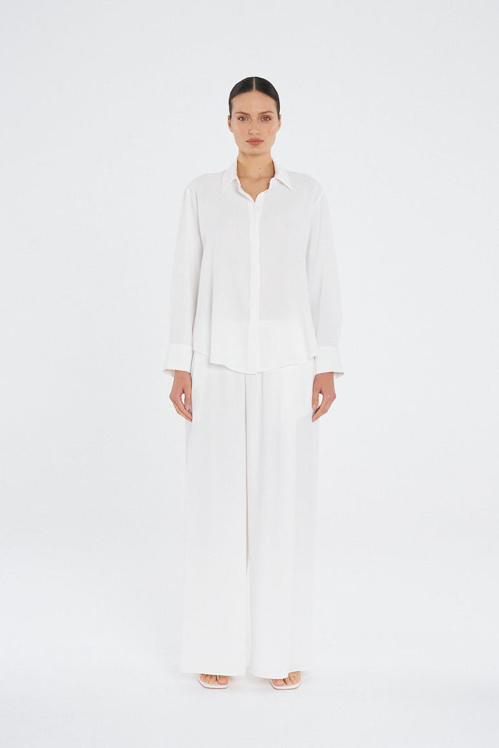 FLUID SHIRT - Ivory - MELA PURDIE