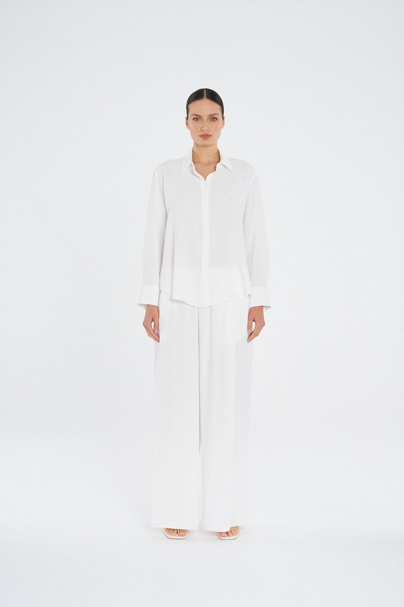 FLUID SHIRT - Ivory - MELA PURDIE
