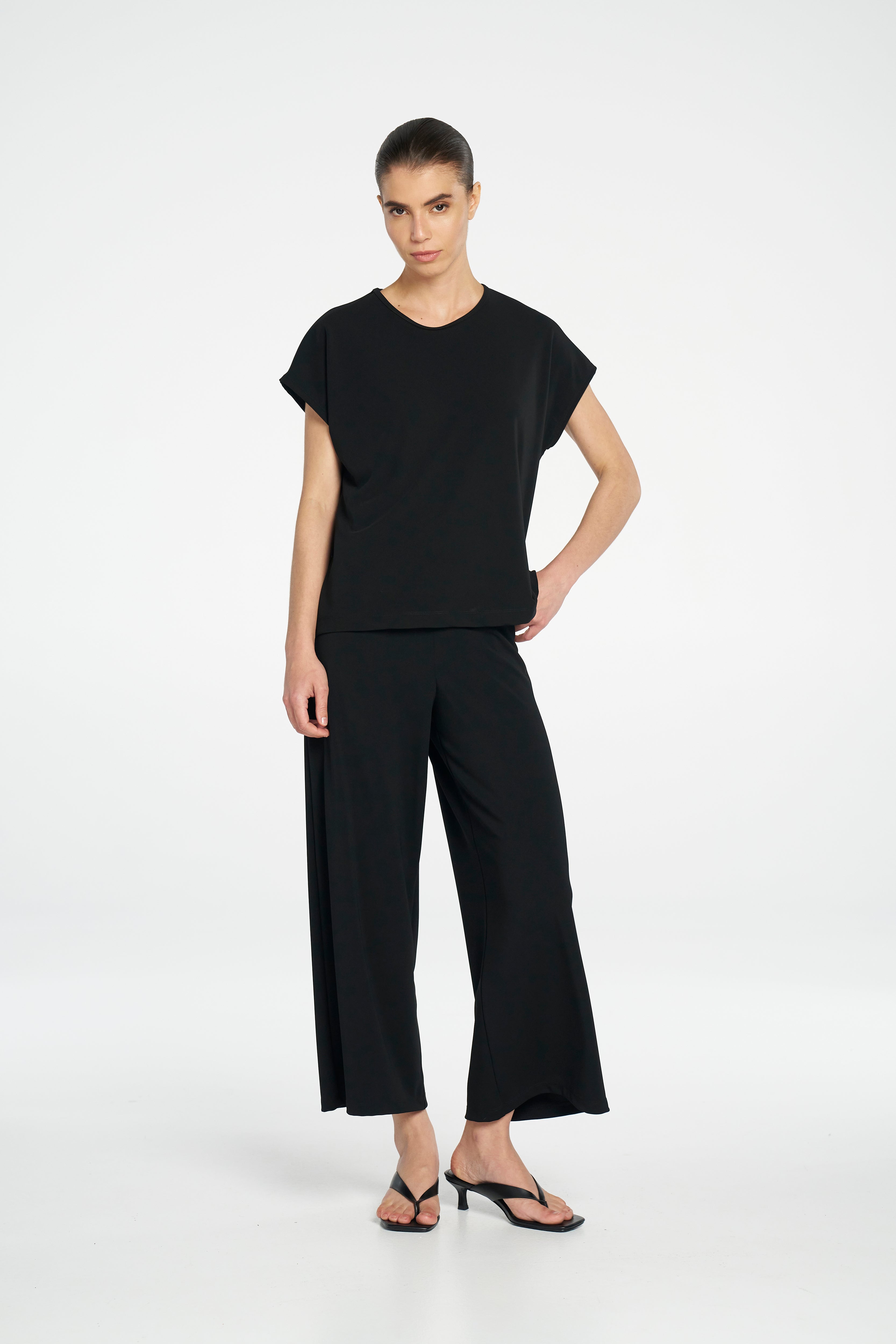 F007 1817 CROP PALAZZO PANT - MELA PURDIE