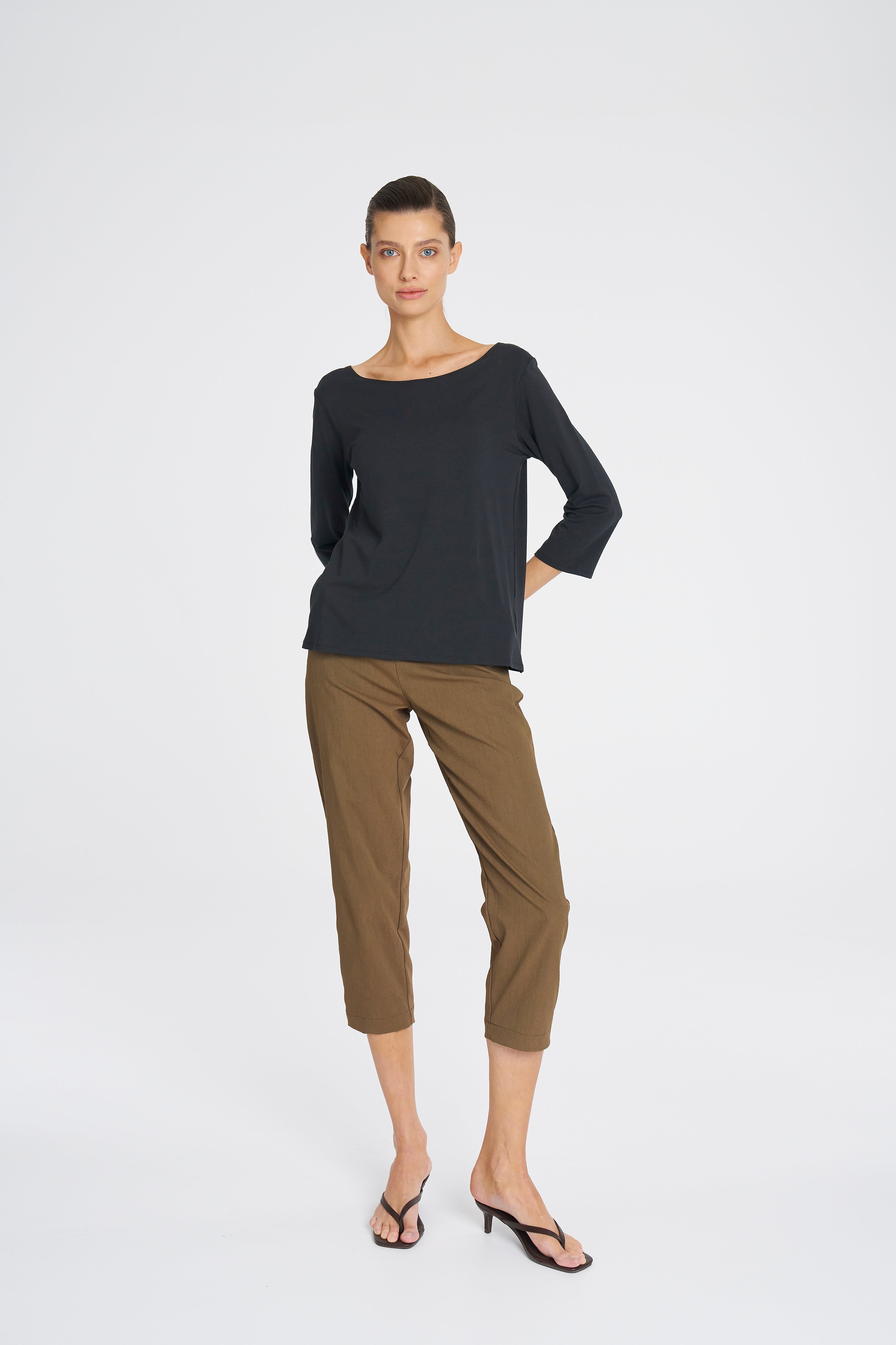 F01 2630 RELAXED BOAT NECK - MELA PURDIE
