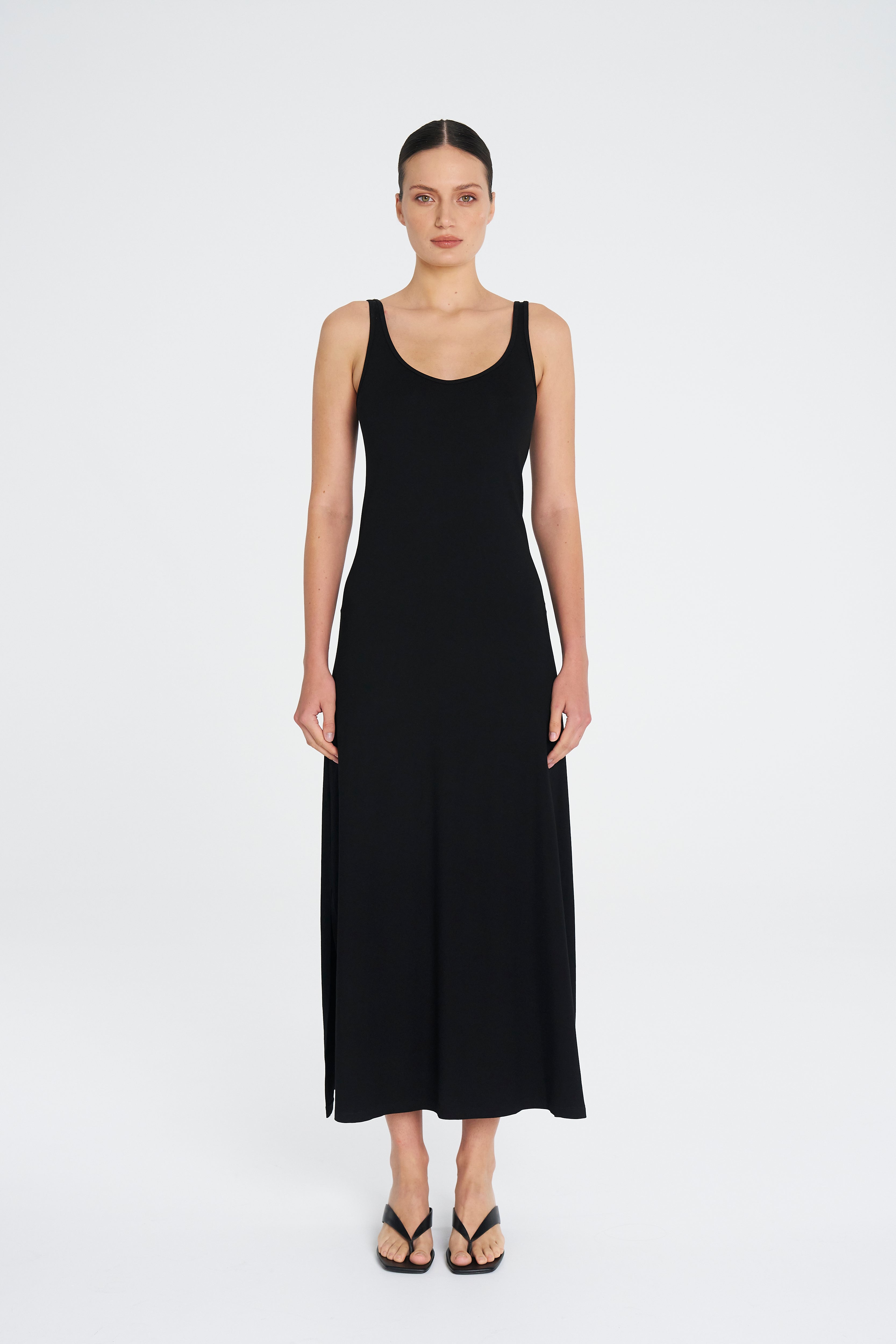 CAMISOLE DRESS - Black - MELA PURDIE