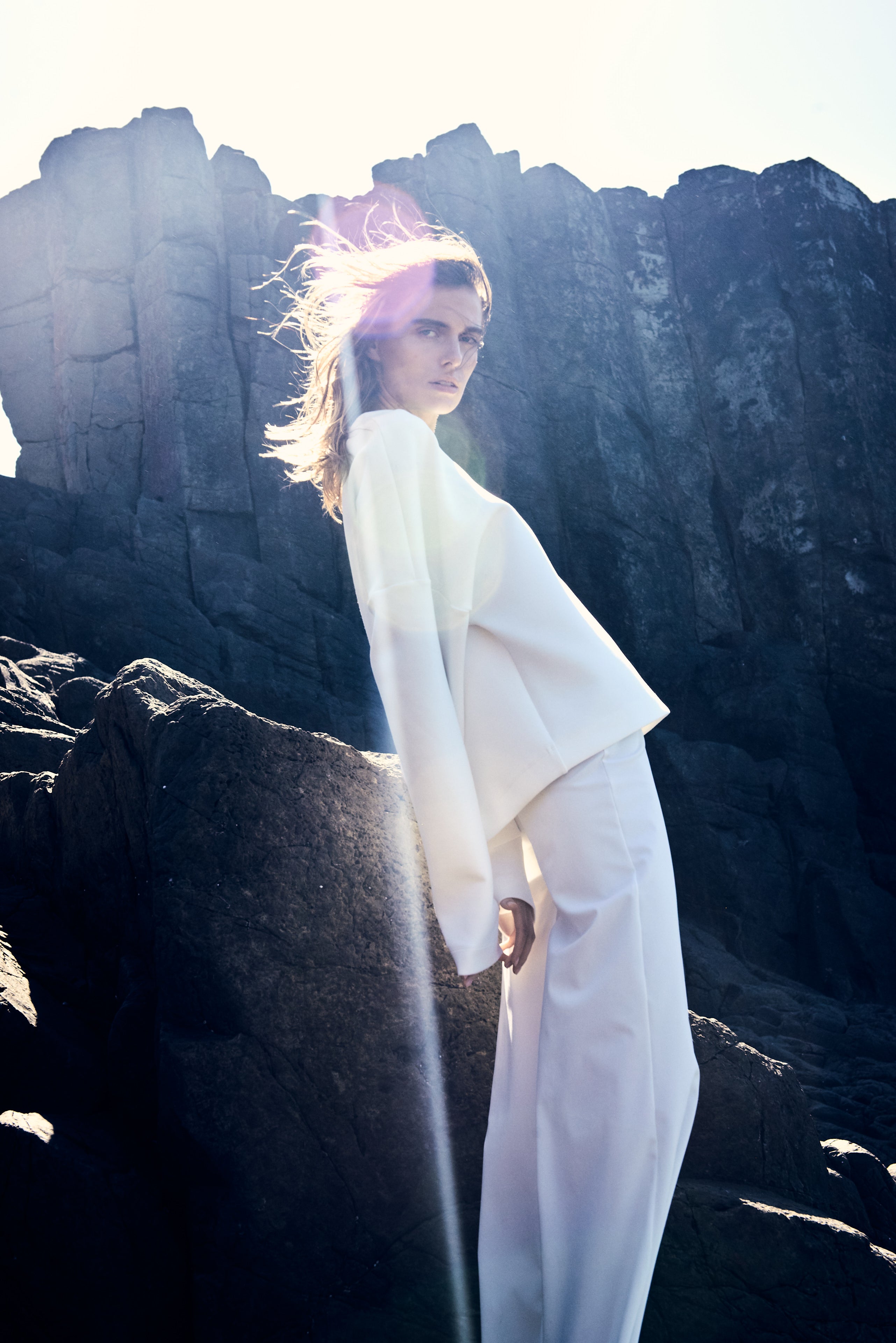 CYLINDER PANT - White - MELA PURDIE