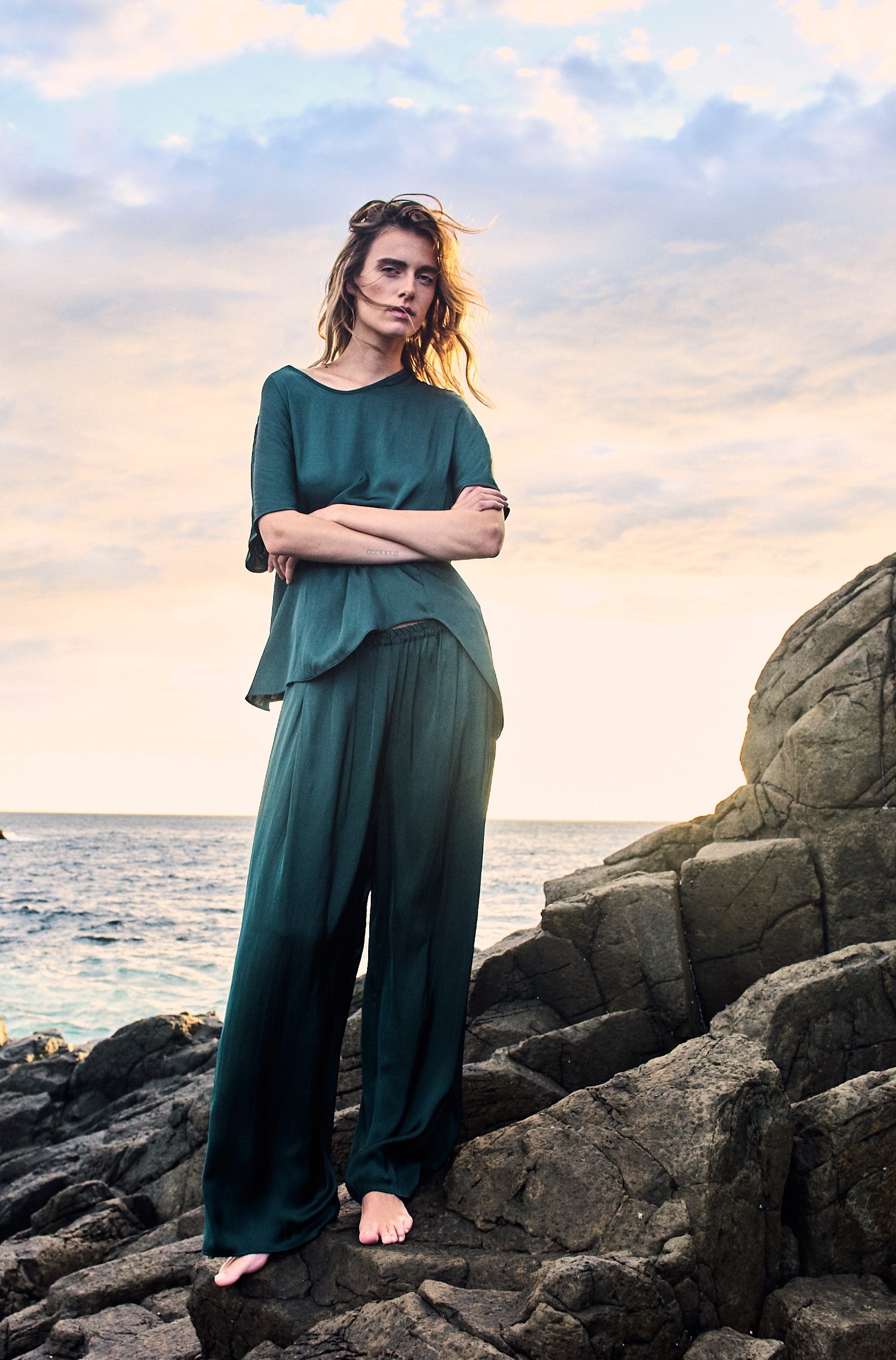 CHARMEUSE PANT - Jade - MELA PURDIE