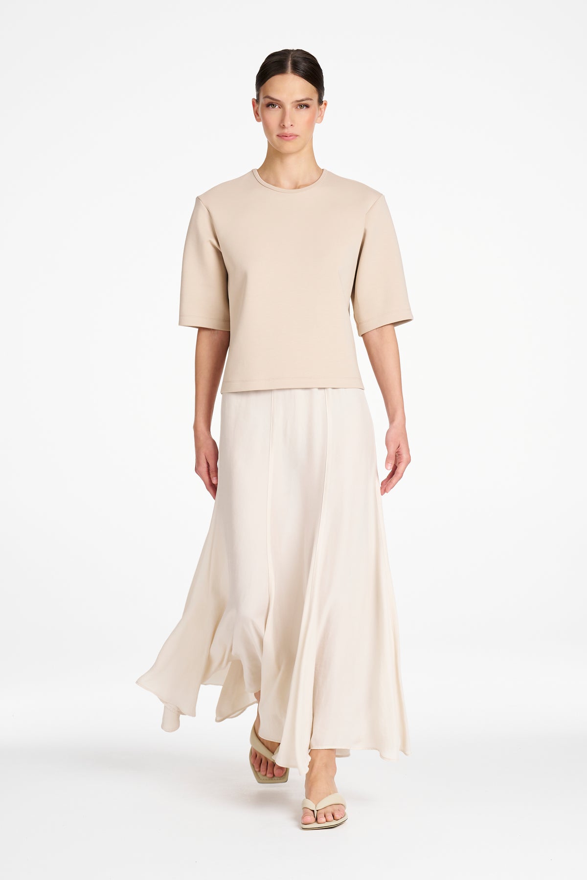 ELBOW BOX TEE - Meringue