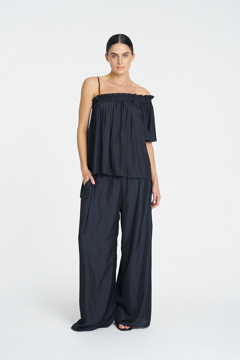 SLOPE BLOUSE - Beluga - MELA PURDIE