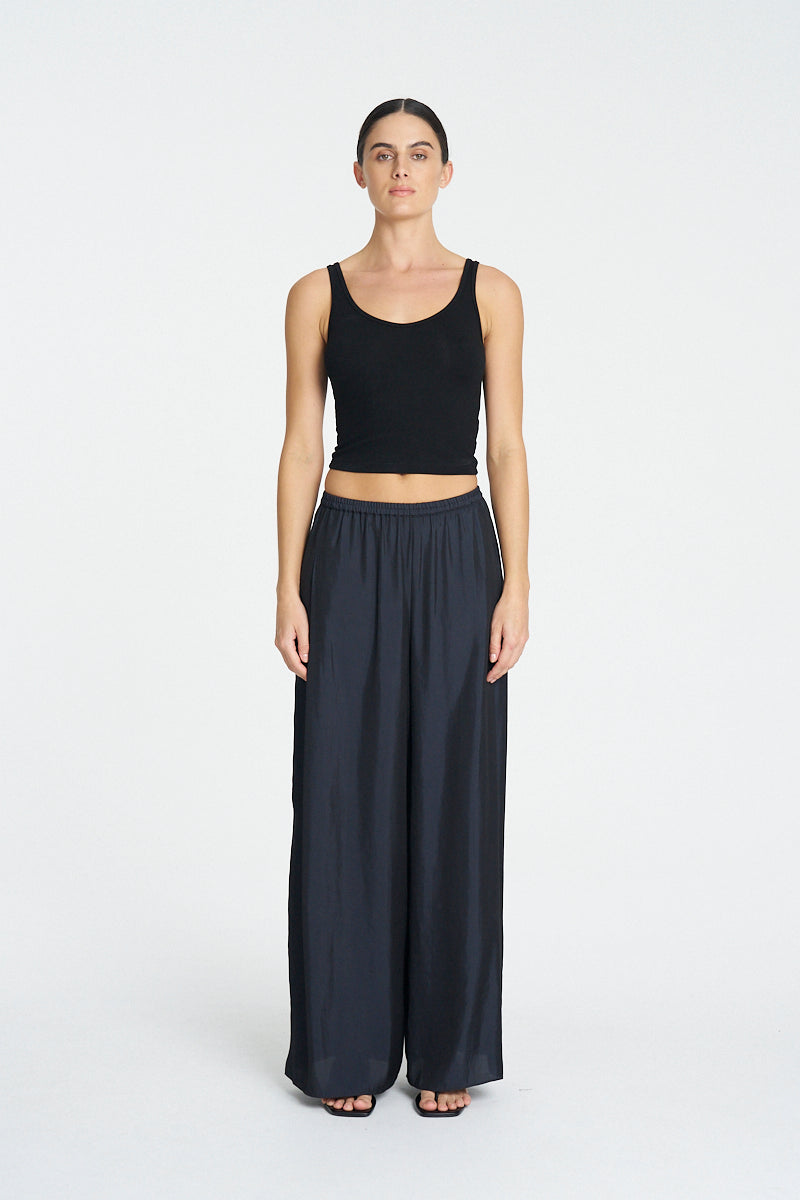 PLEAT PANT - Black