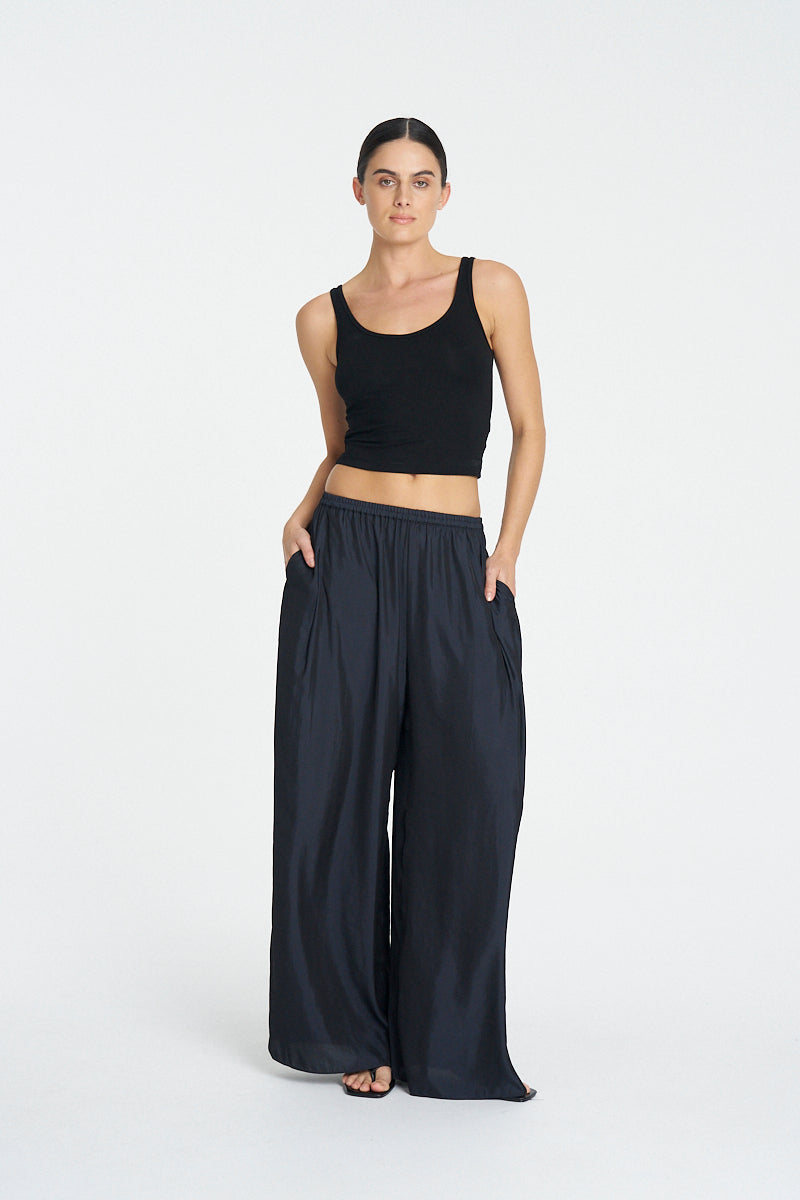 PLEAT PANT - Beluga