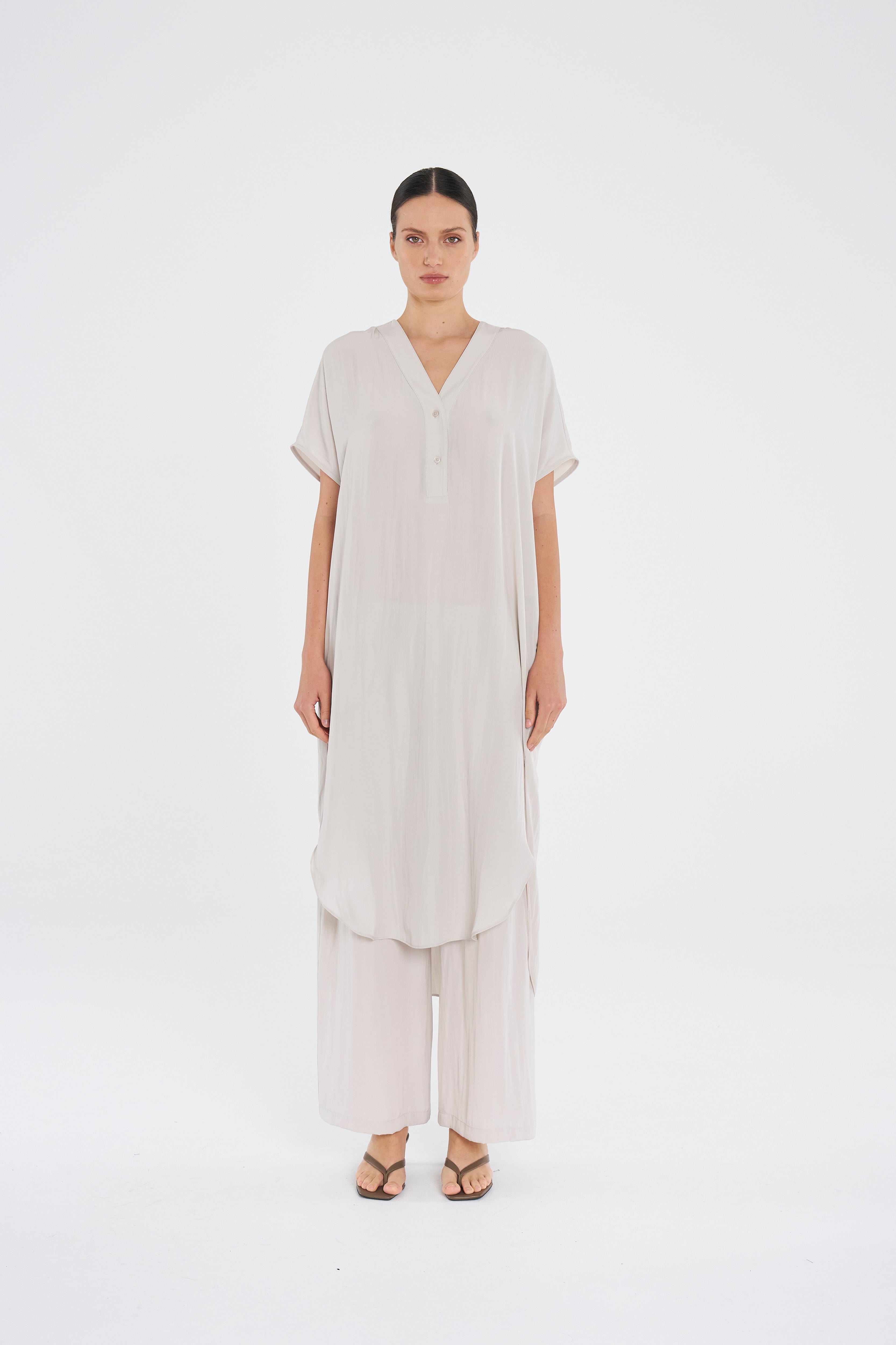 F67 3049 WEDGE TAB DRESS