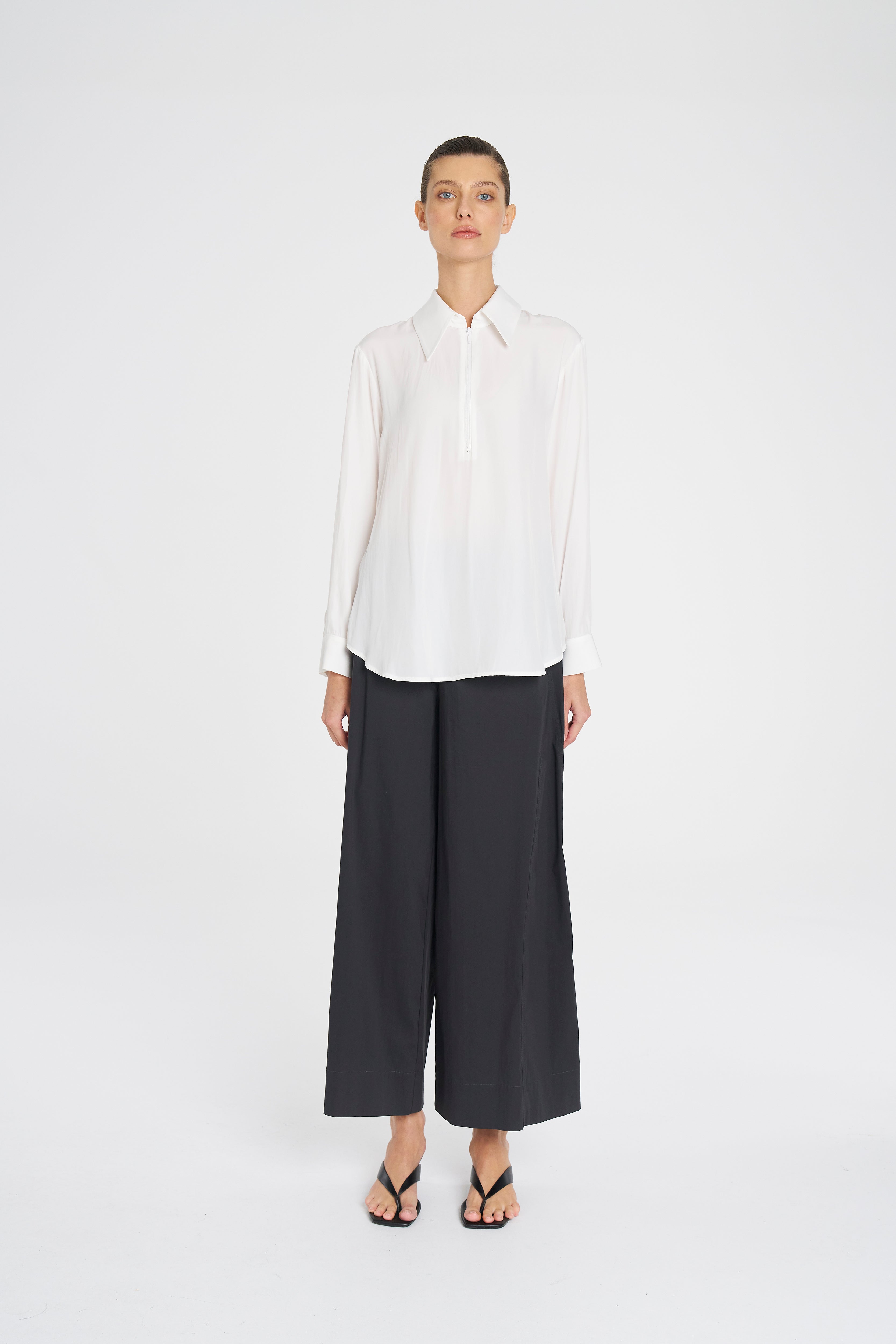 F67 8924 PEAK ZIP BLOUSE - MELA PURDIE