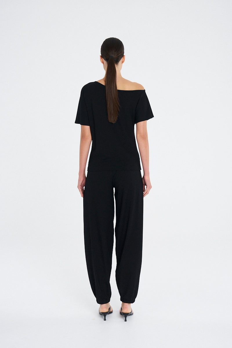SHOULDER TOP - Black - MELA PURDIE