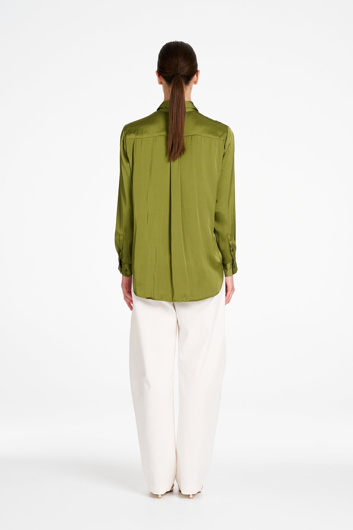 CHARMEUSE SHIRT - Peridot