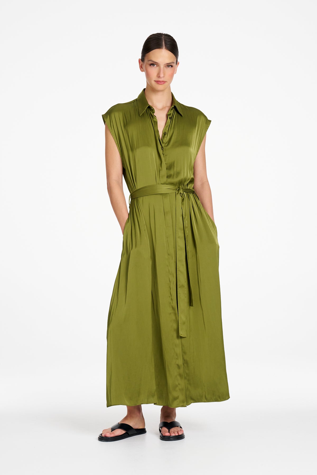 TABBARD DRESS - Peridot