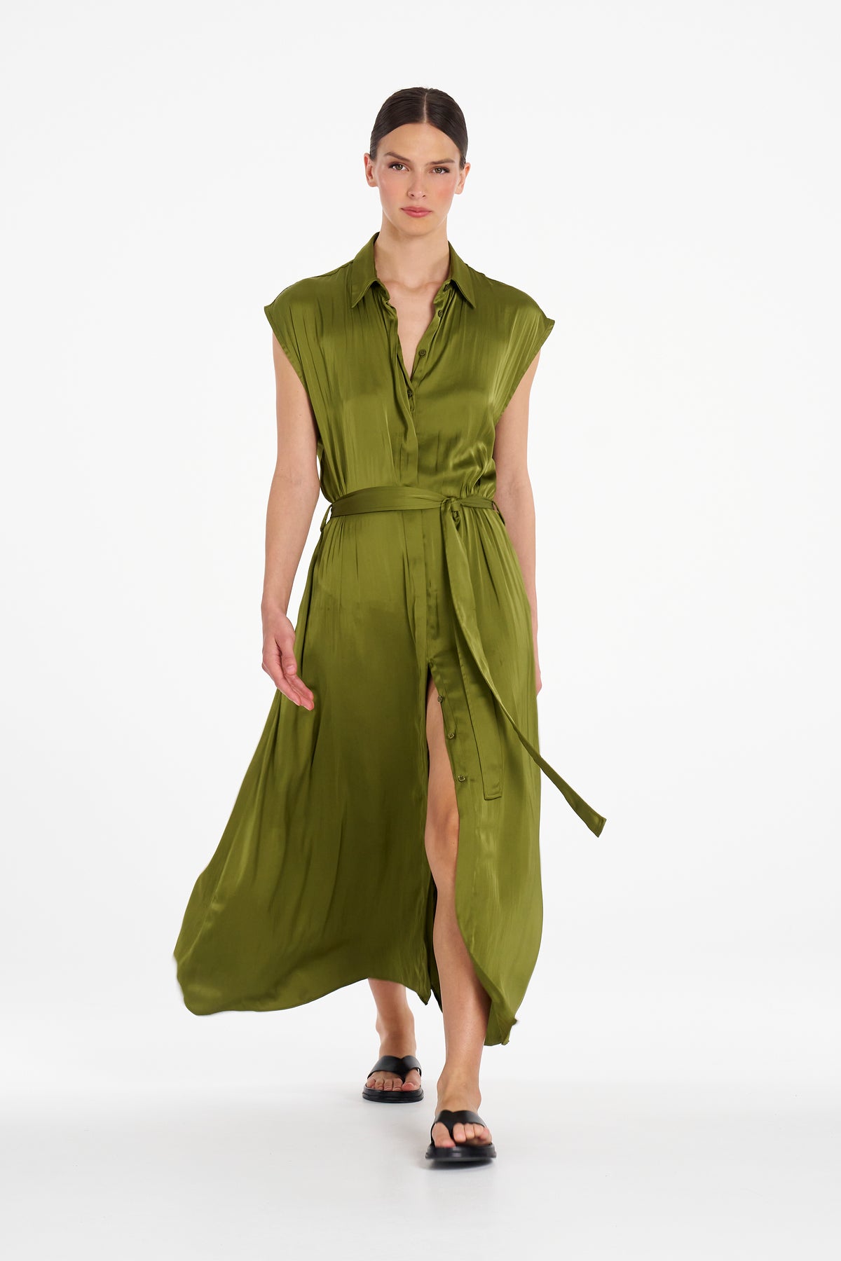 TABBARD DRESS - Peridot