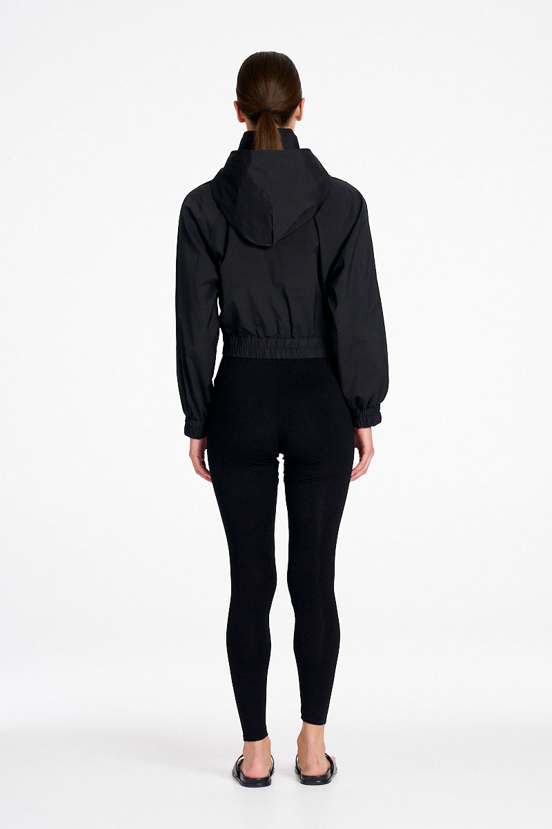 CROP RAIN SHELL - Black - MELA PURDIE
