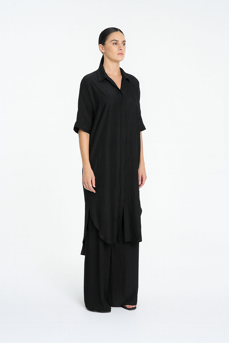 MAXI OVERSHIRT - Beluga