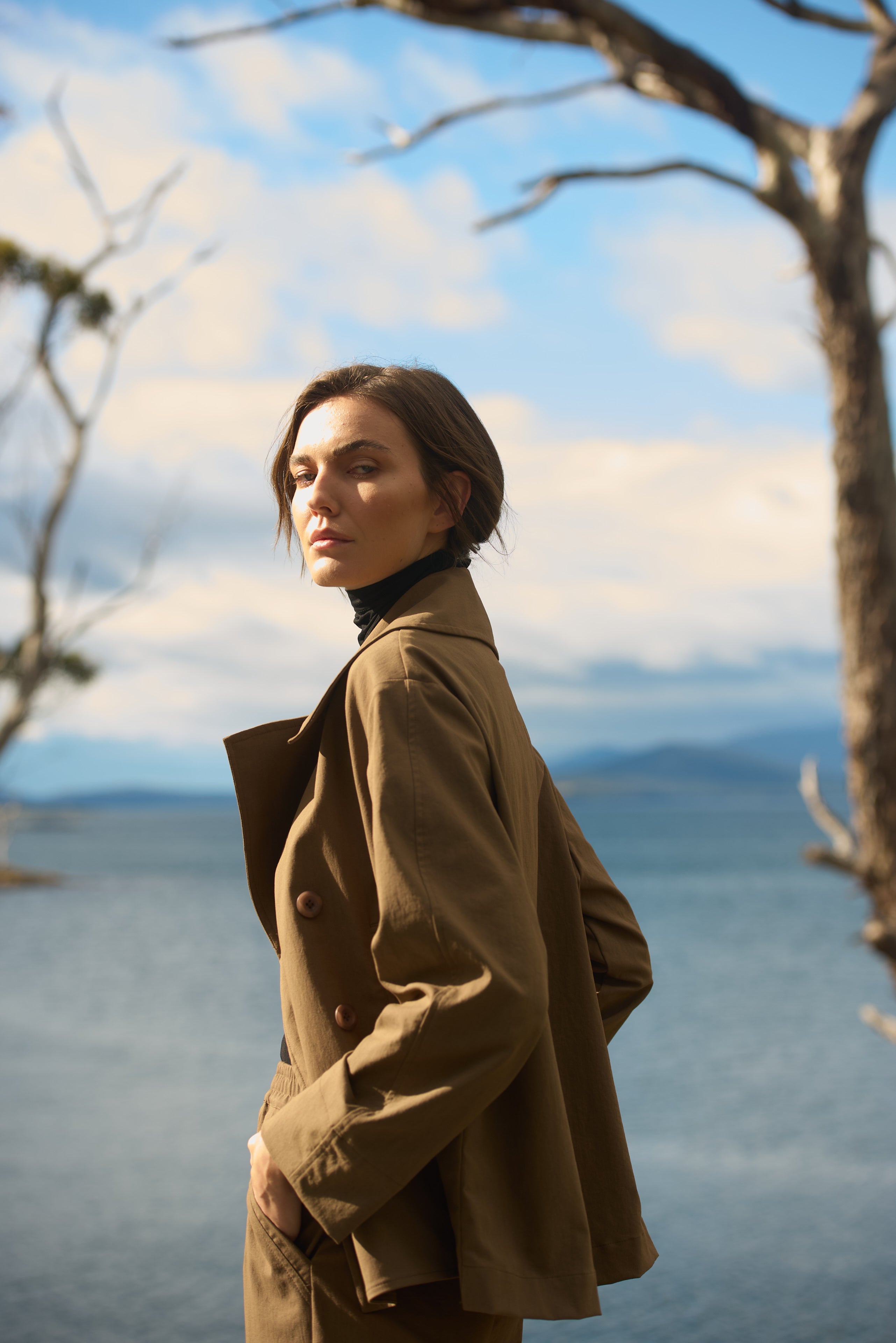 F416 4241 PEA JACKET - MELA PURDIE