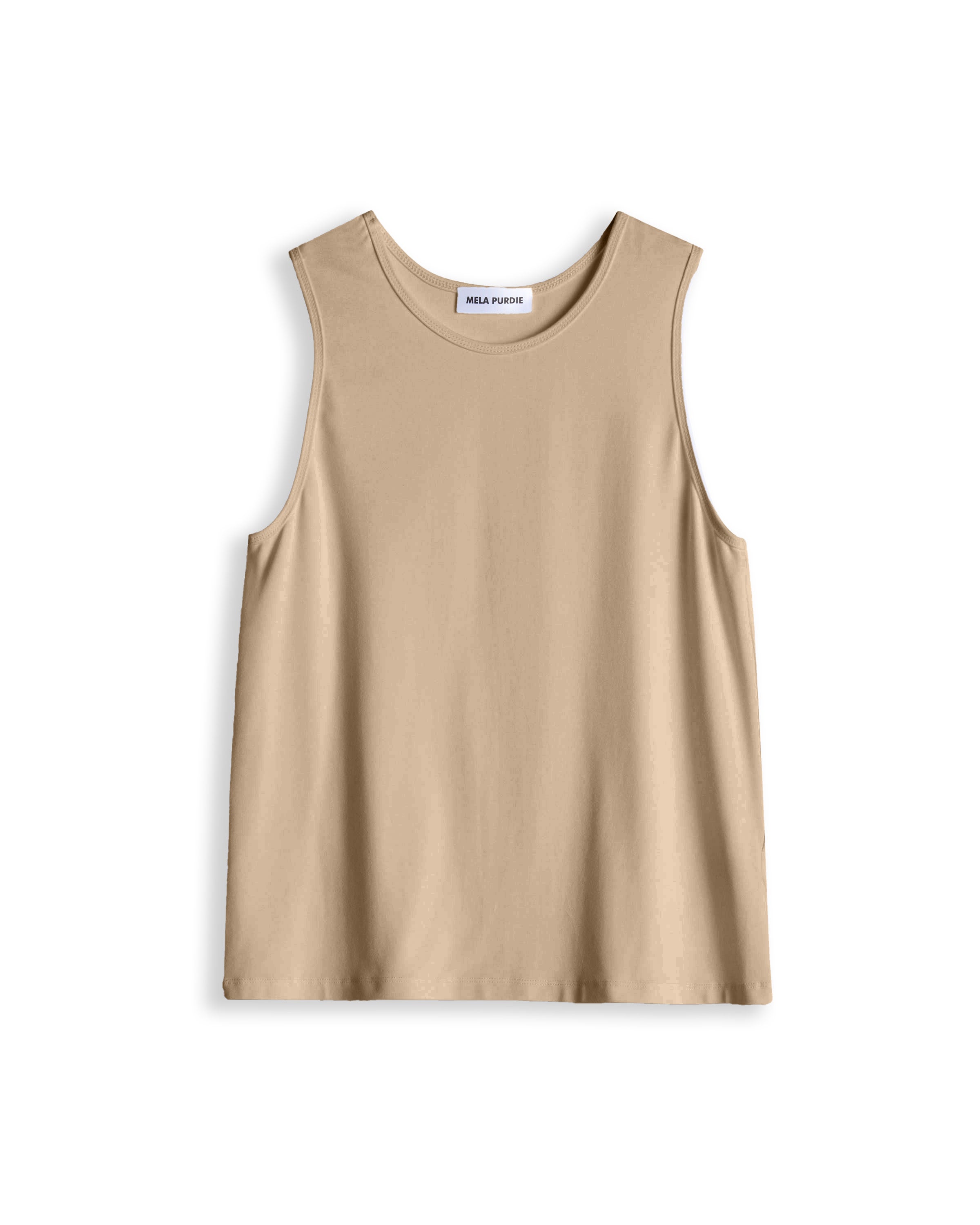 CREW TANK - Caramel - MELA PURDIE