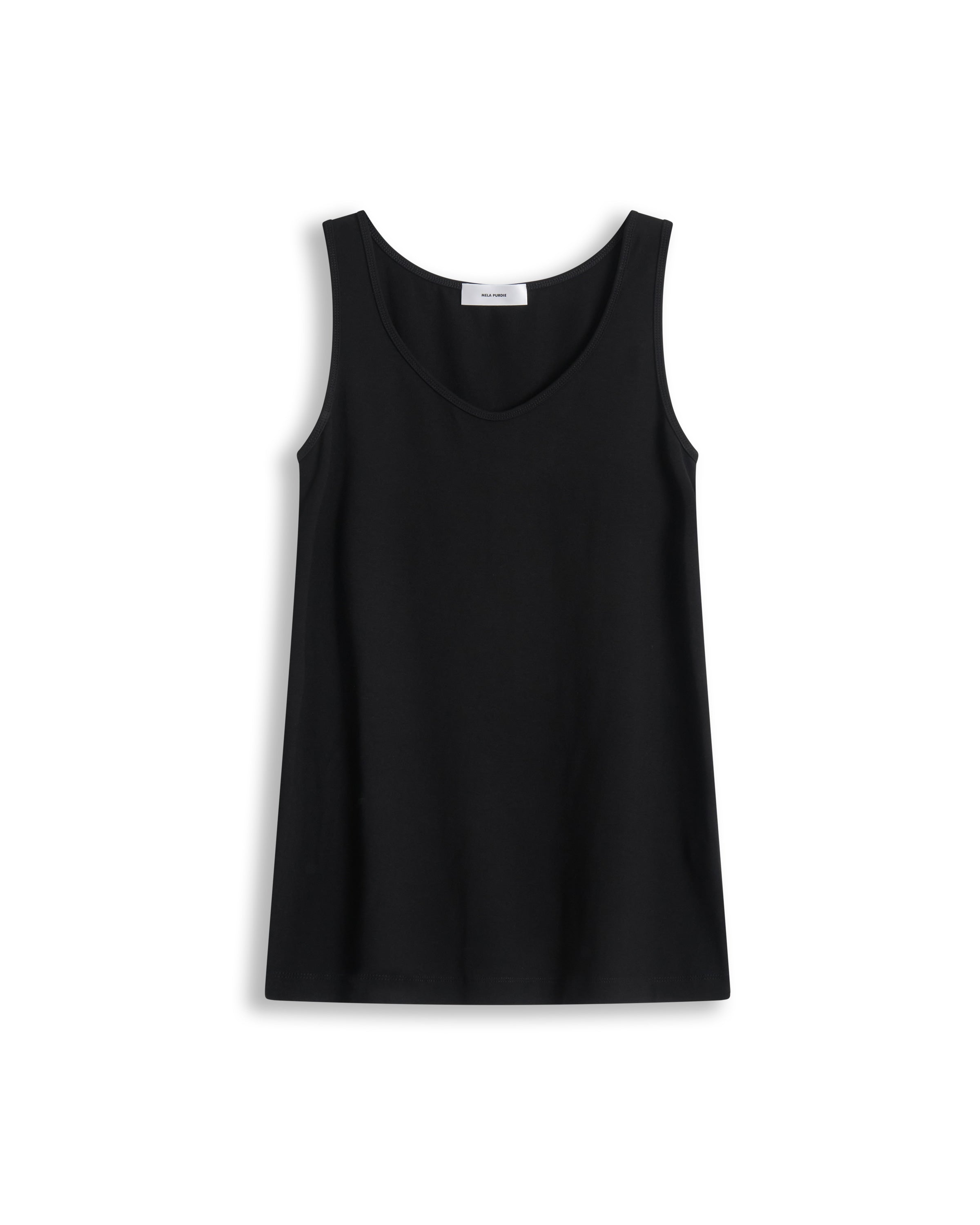 LONG TANK - Black - MELA PURDIE