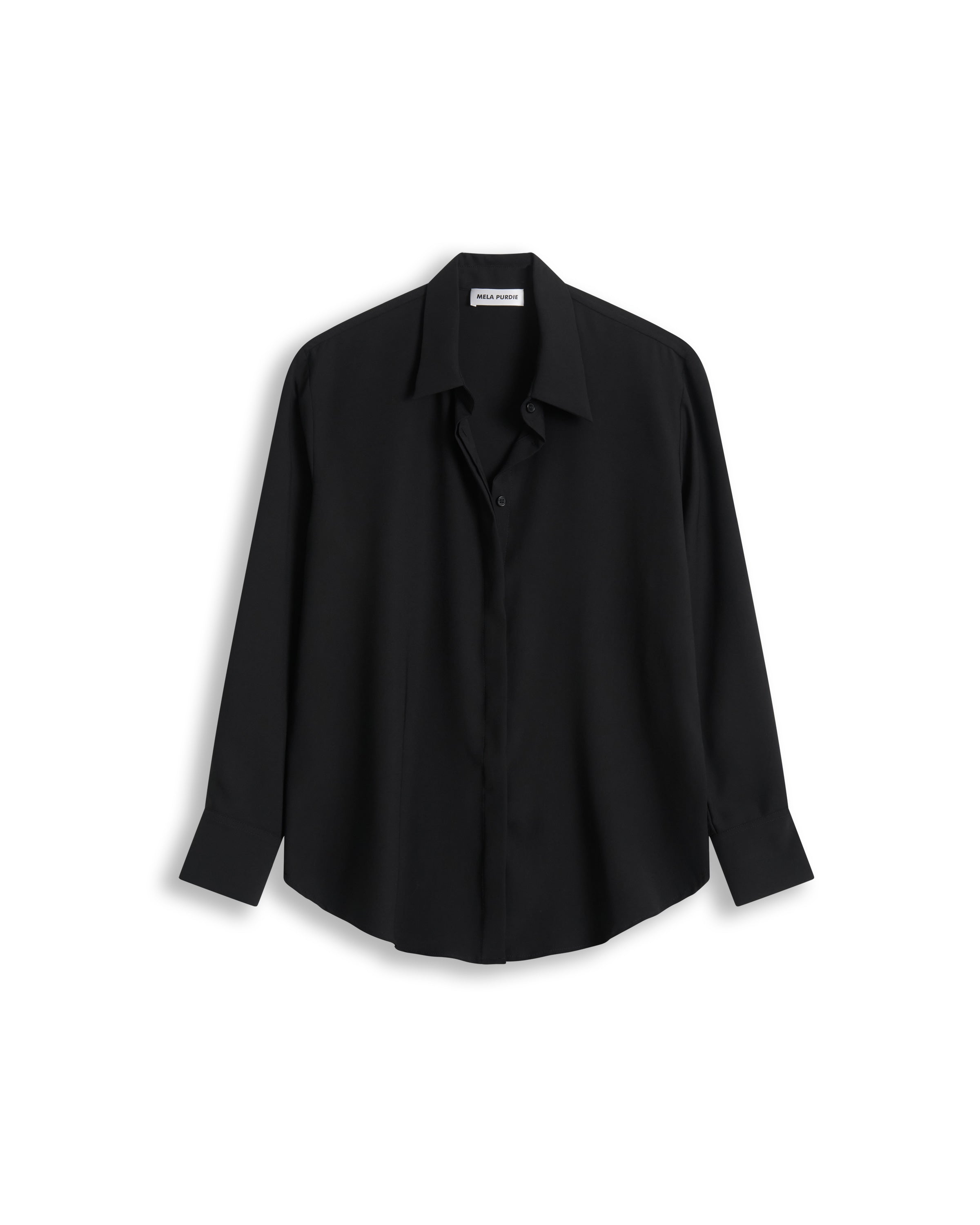 FLUID SHIRT - Black - MELA PURDIE