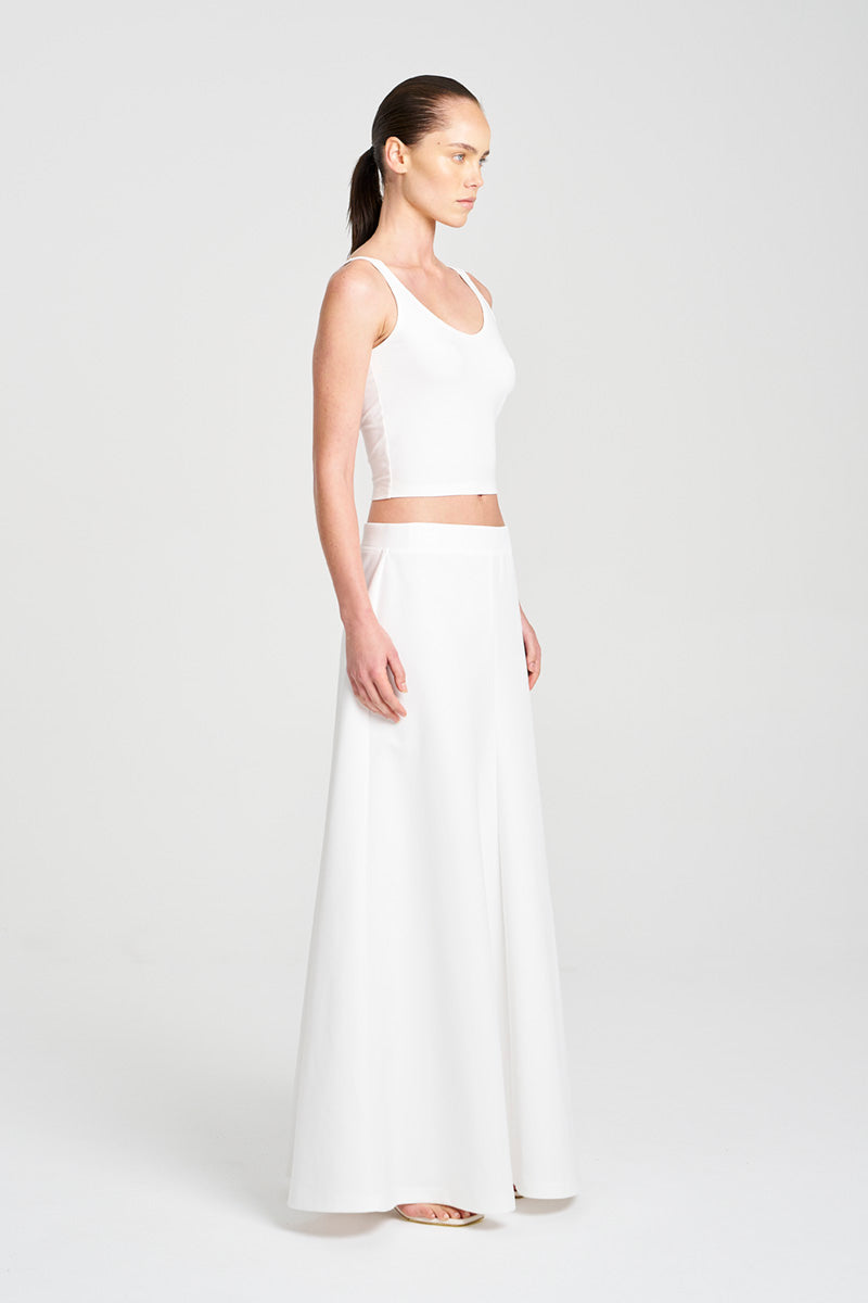 SLIP SKIRT - White