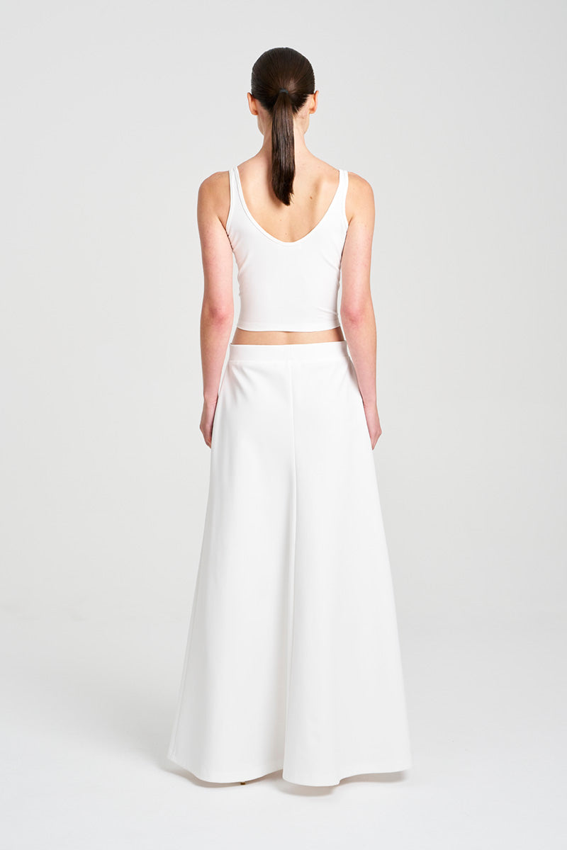 SLIP SKIRT - White