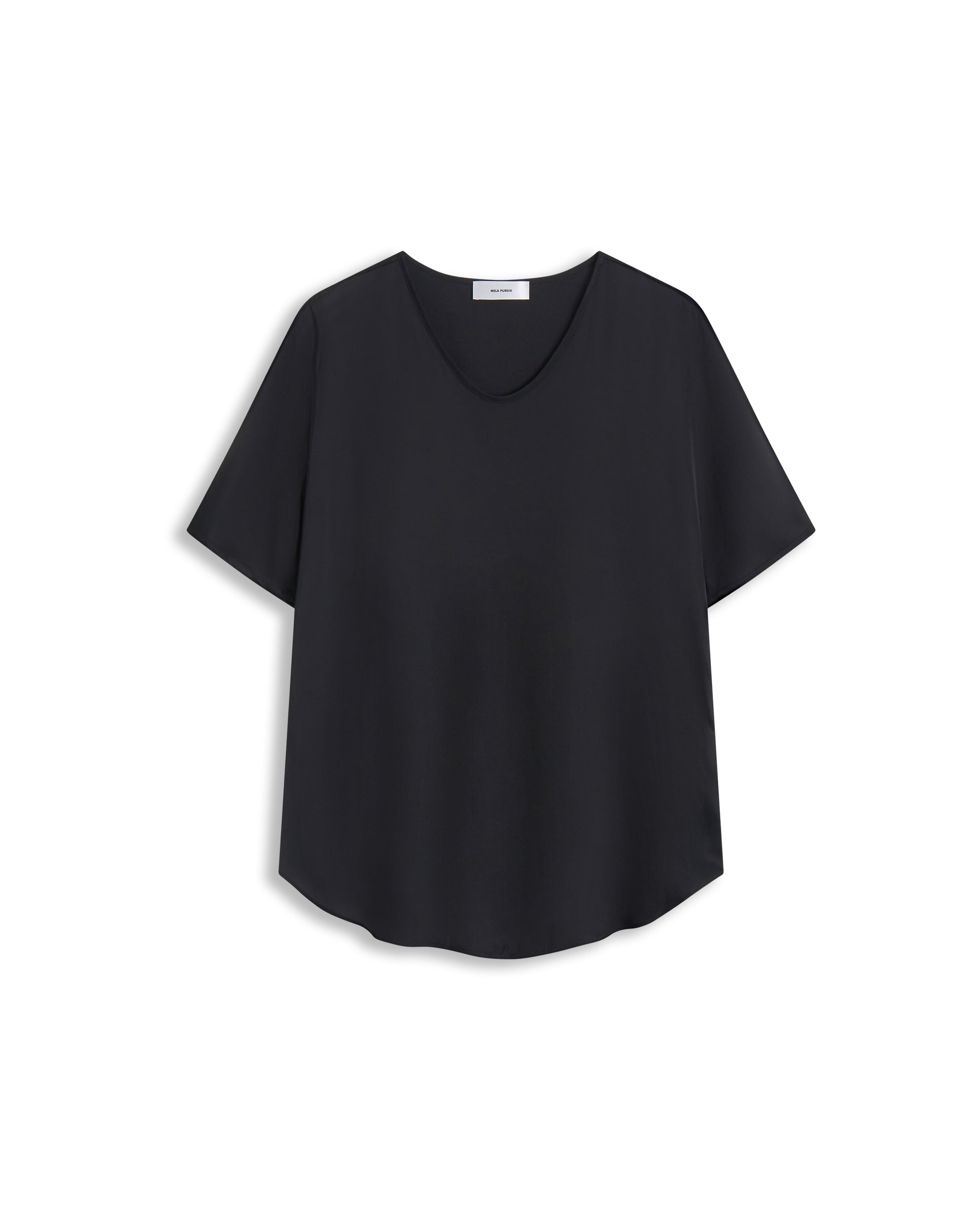 RAGLAN SHELL - Satin Black - MELA PURDIE