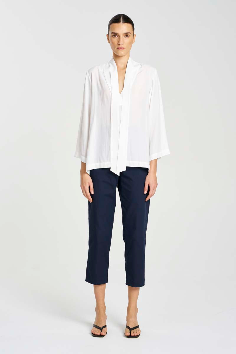 F67 8767 TIE NECK T