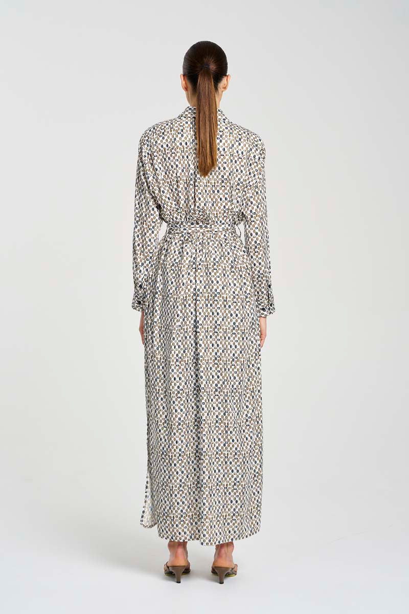 F845 3285 TIE SHIRT DRESS